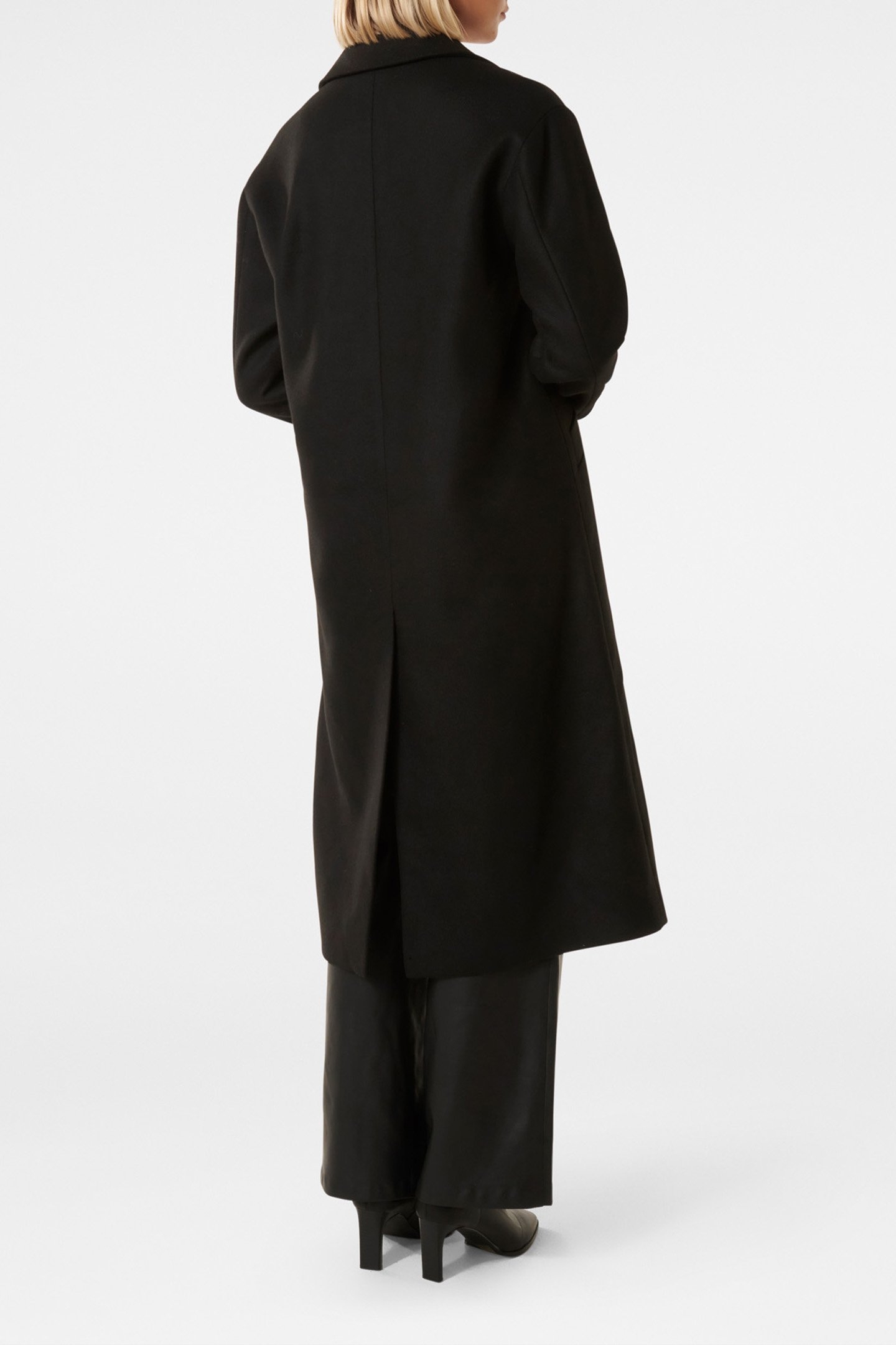 JACKIE DROP SHOULDER COAT BLACK 2