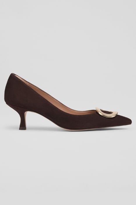 UMA POINTED PUMP CHOCOLATE 1