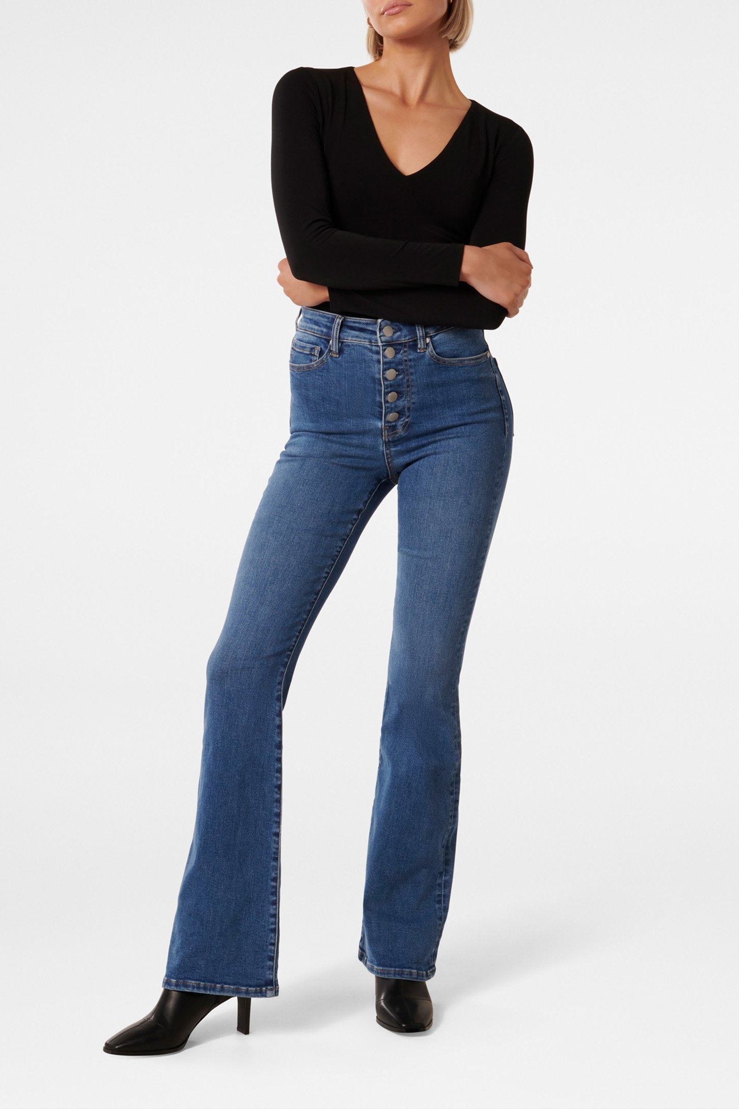 PRIYA V-NECK LONG SLEEVES TOP BLACK 3