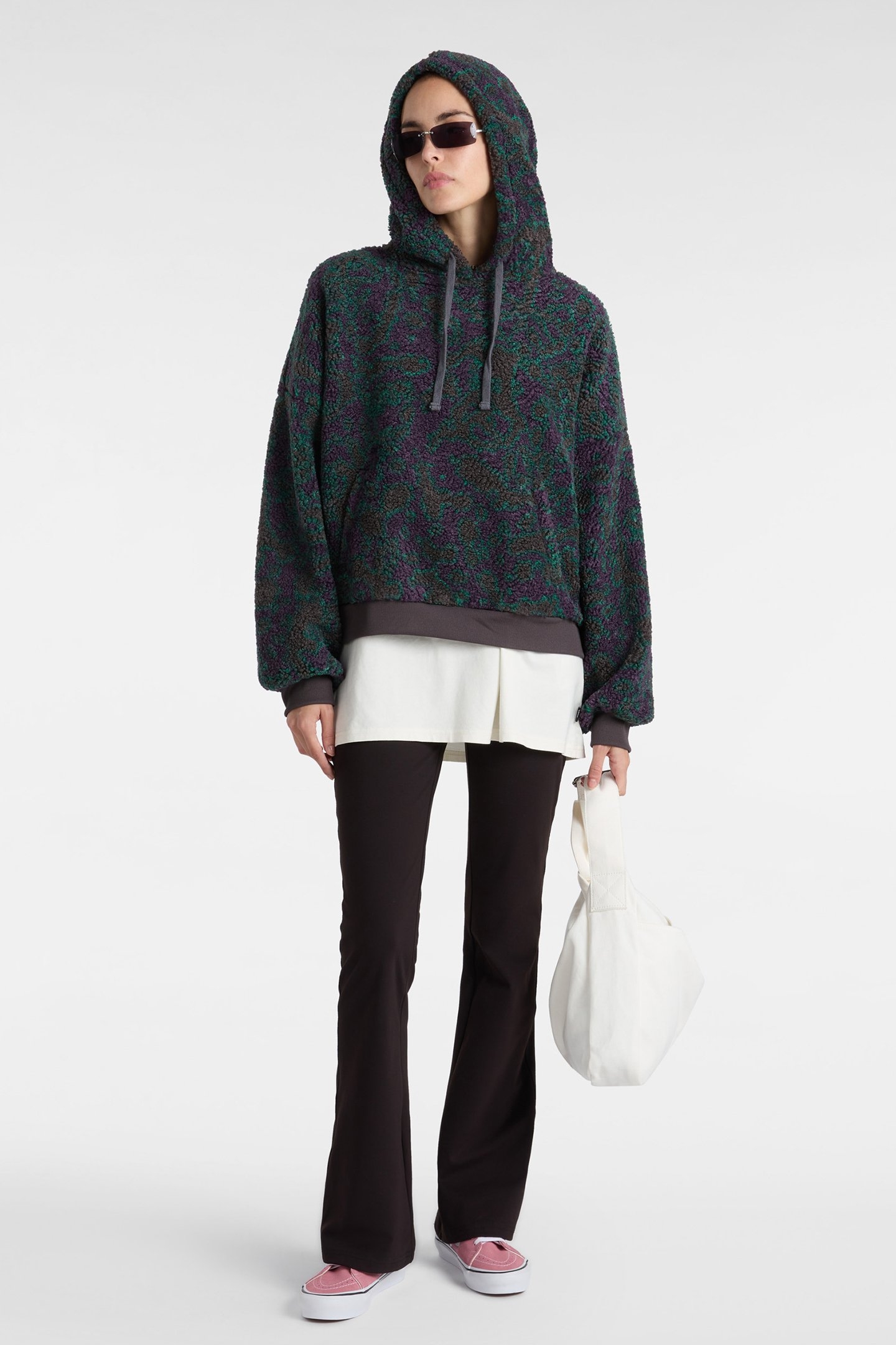 COLLETT BOUCLE LOOSE HOODIE ASPHALT 3