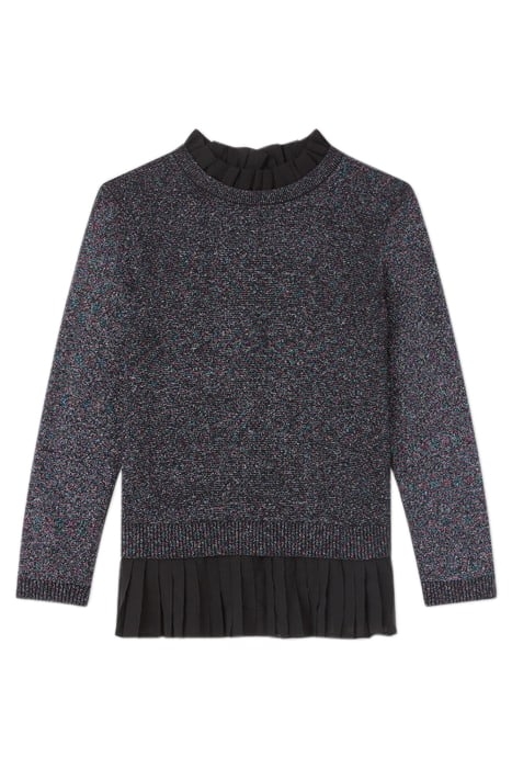 MARY PLEATED KNITTED SWEATER BLACK 4