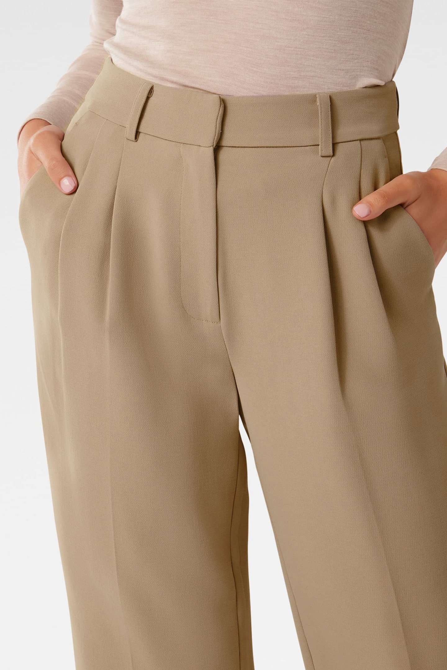 DAKOTA PETITE STRAIGHT LEG PANTS CAMEL 6