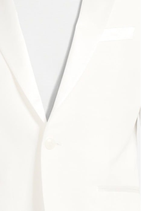 ONE BUTTON PEAK LAPEL JACKET WHITE 4