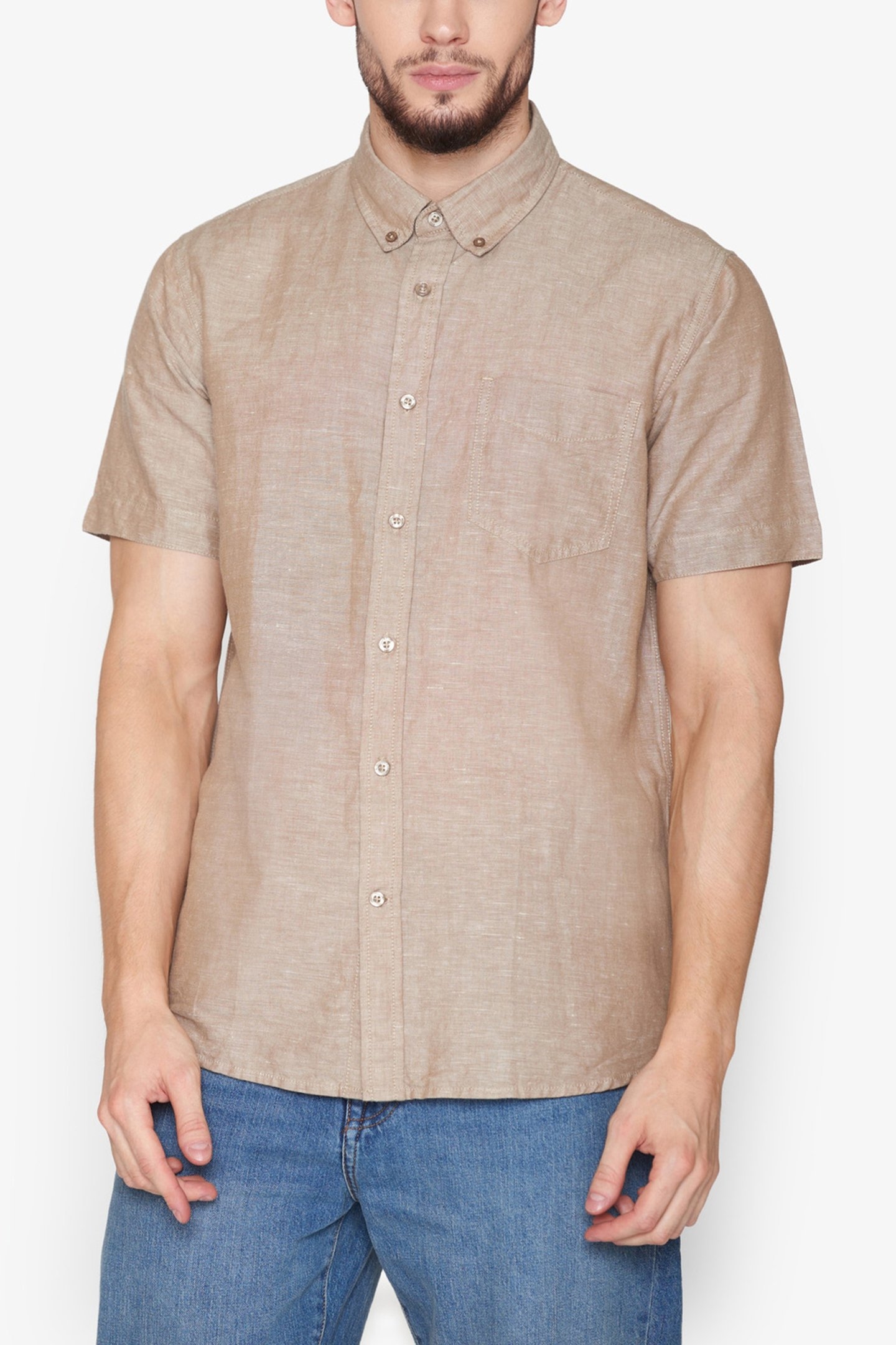 THERKELSI LINEN/COTTON BROWN OTTER 1