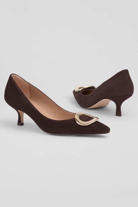 UMA POINTED PUMP CHOCOLATE 3