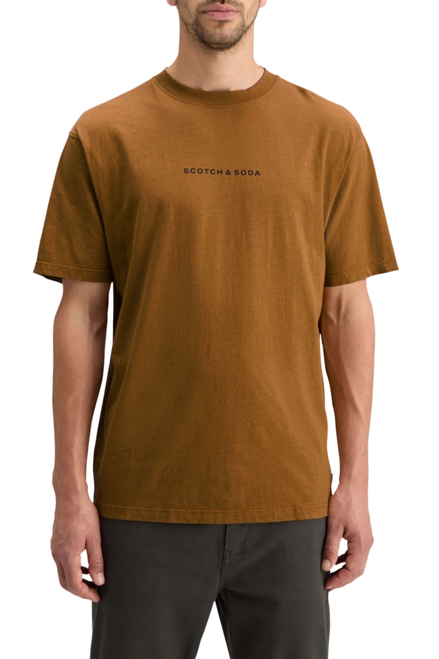 RELAXED FIT FRONT BACK ARTWORK T-SHIRT GOLDEN RUST 1