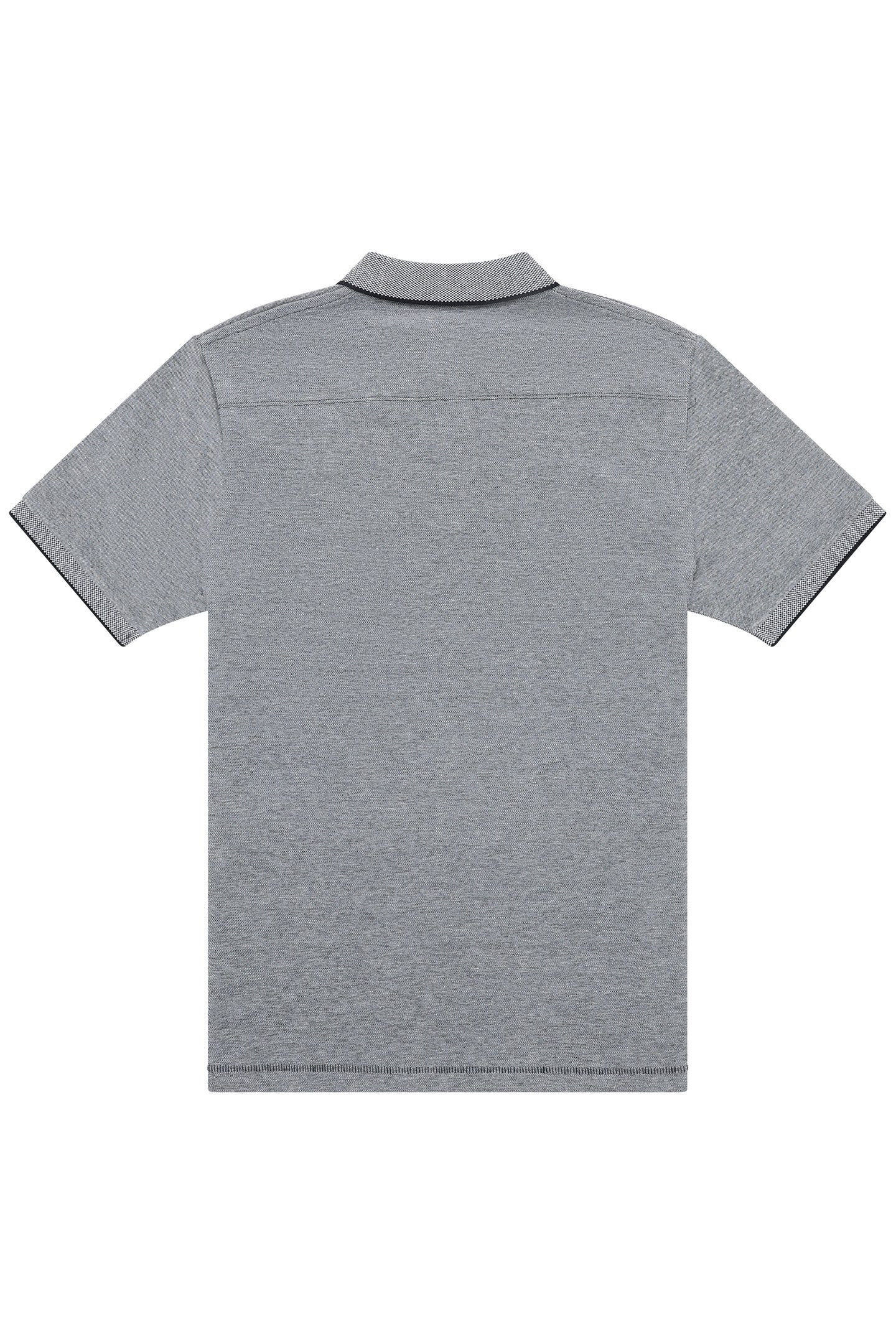 BIRDSEYE TIPPED POLO MARINE/MARINE 2