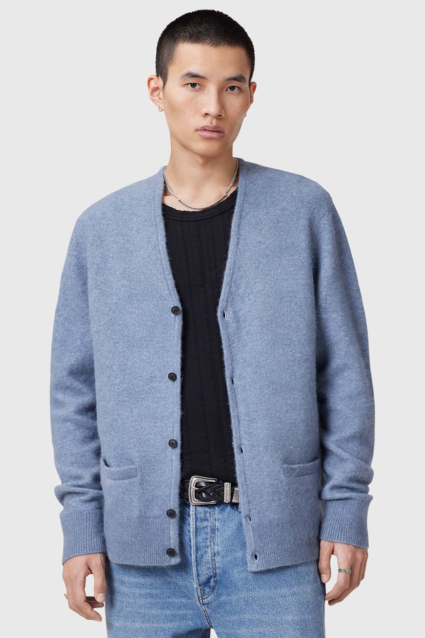 RENN CARDIGAN DAMSON BLUE 1