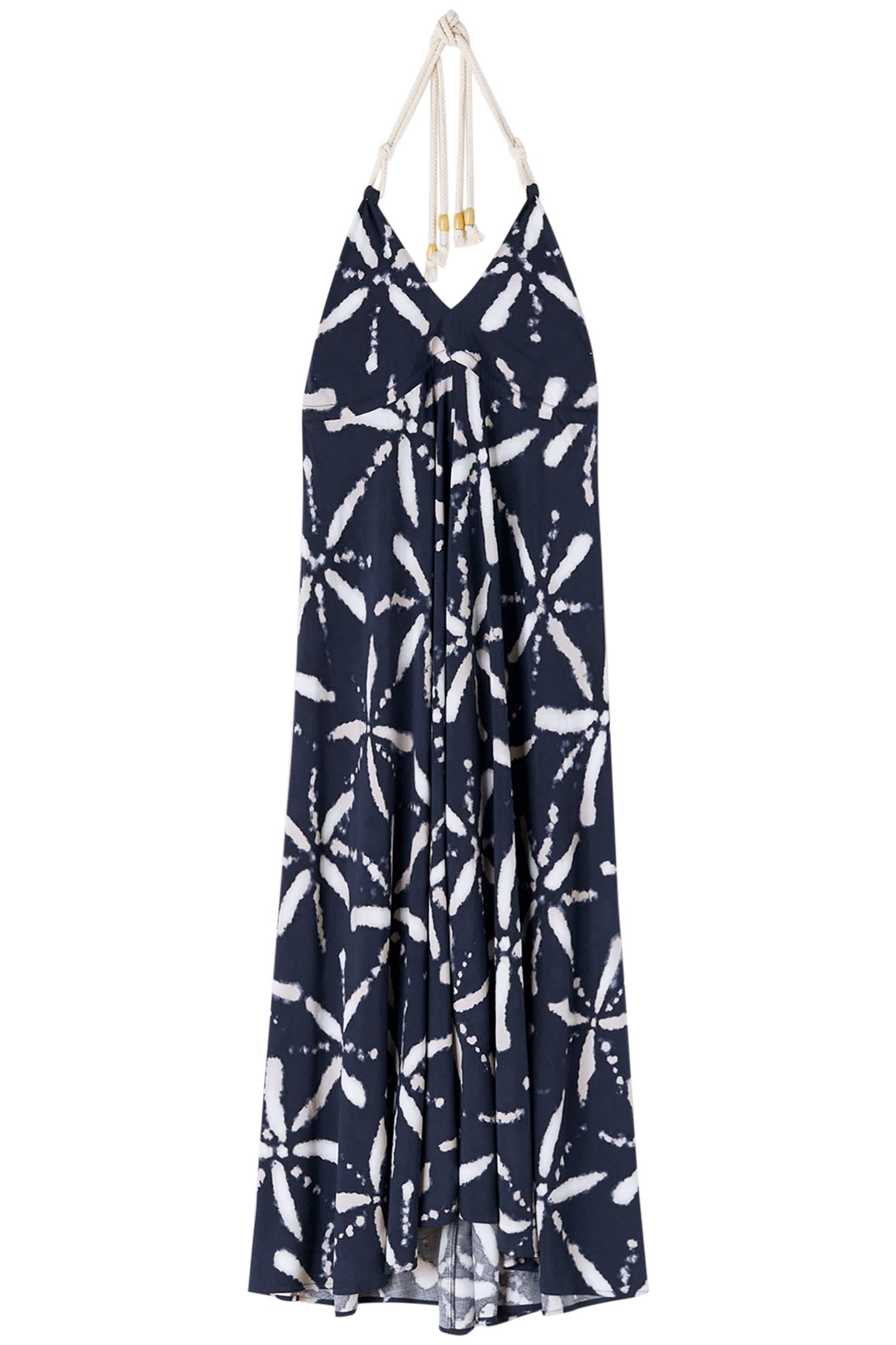 TIE DYE PATTERNED SUMMER DRESS BLUE 3