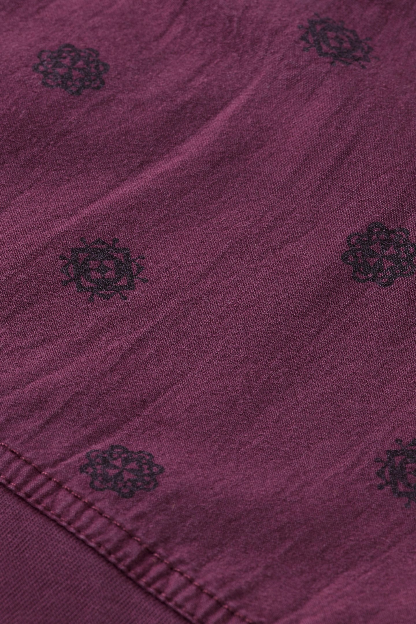 CUT + SEW GARMENT DYE T-SHIRT BERRY 6