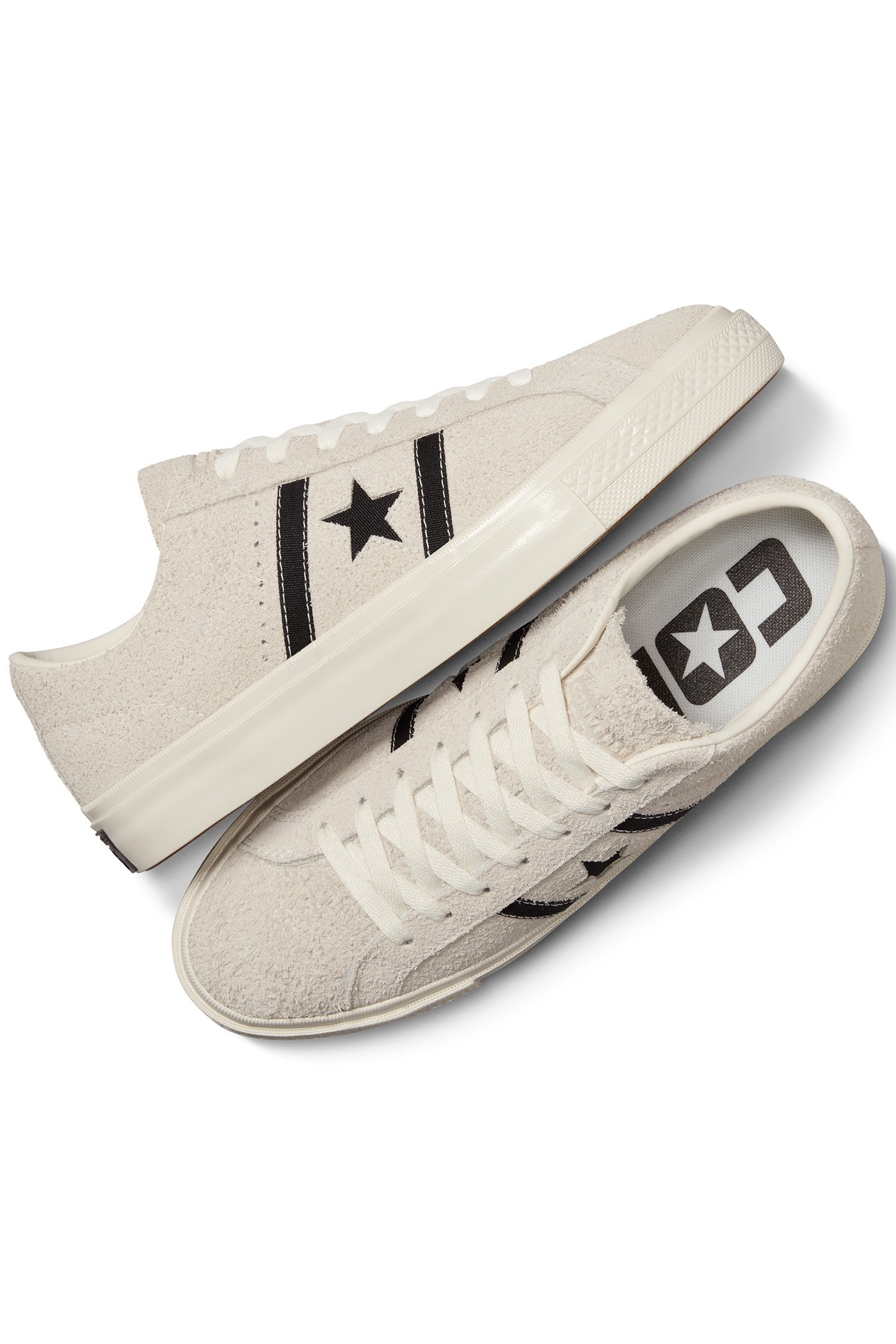 CONS ONE STAR ACADEMY PRO SUEDE EGRET/BLACK/EGRET 2