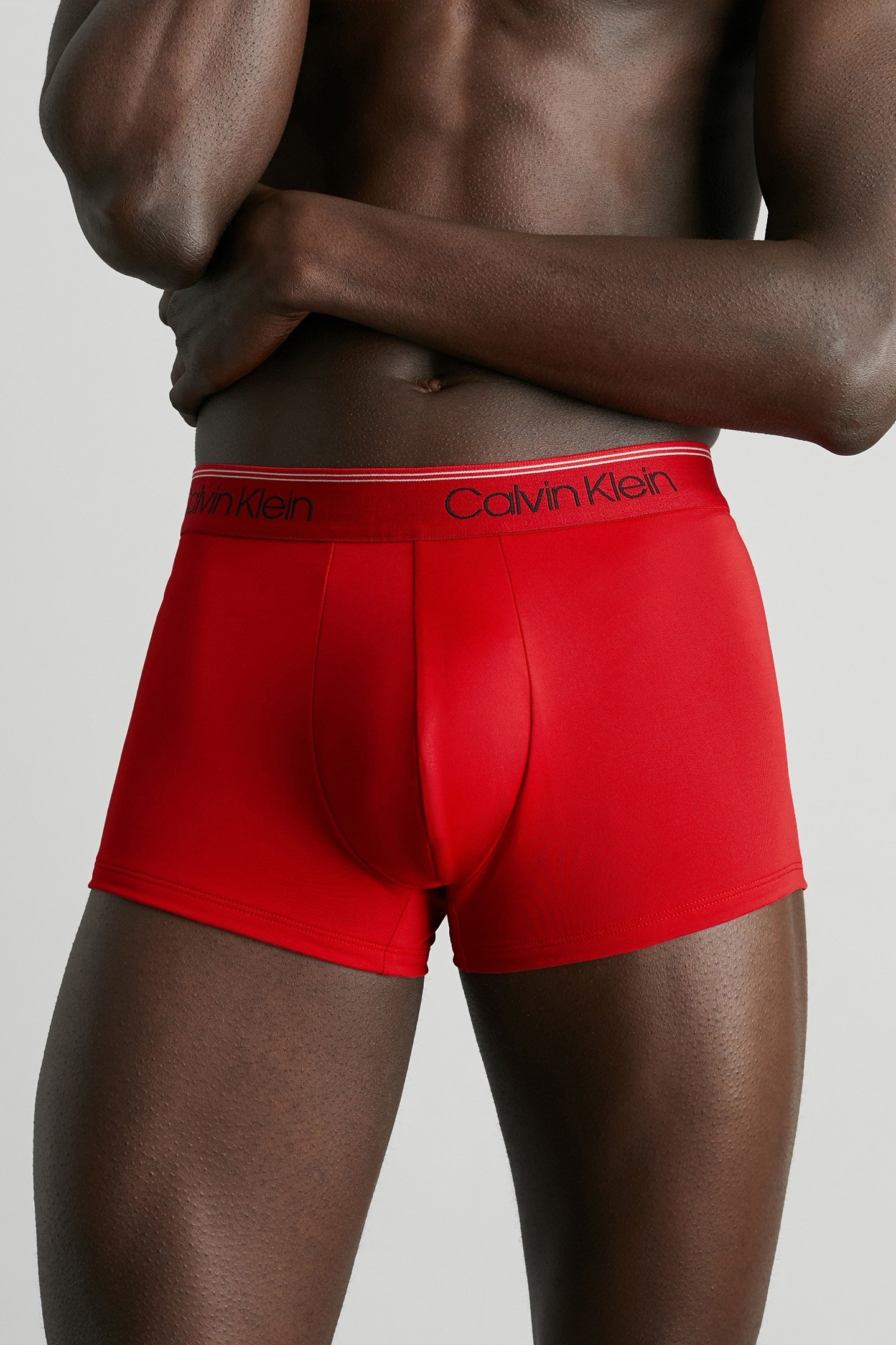 3 PACK LOW RISE TRUNKS - MICRO STRETCH BLACK, CONVOY, RED GA 2