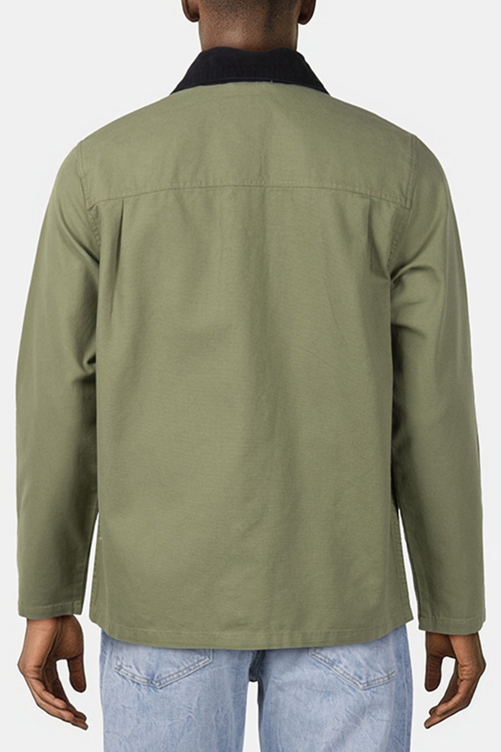 MN DRILL CHORE COAT LODEN GREEN 2