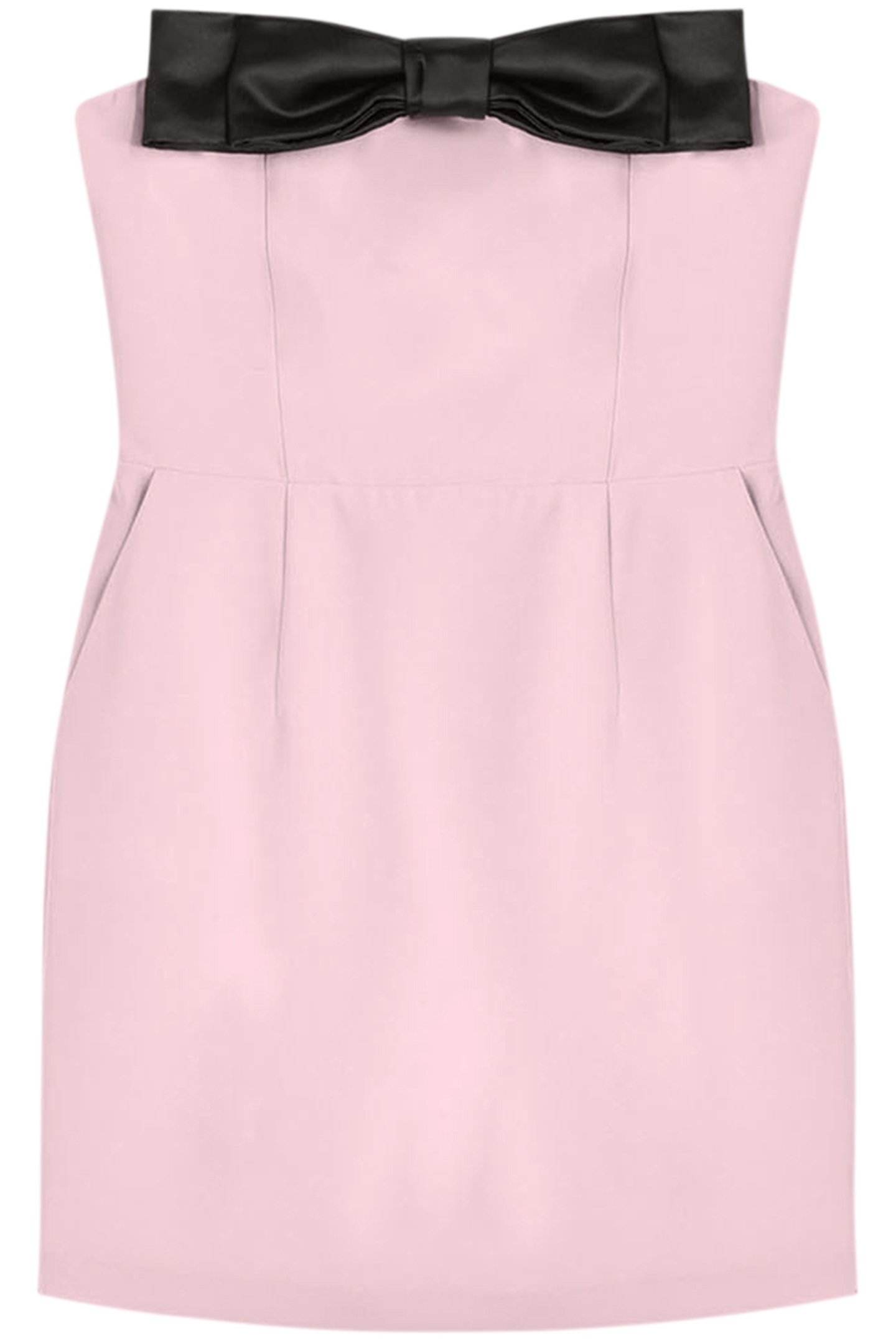 SHORT BUSTIER DRESS WITH JUMBO BOW LIGHT PINK 3