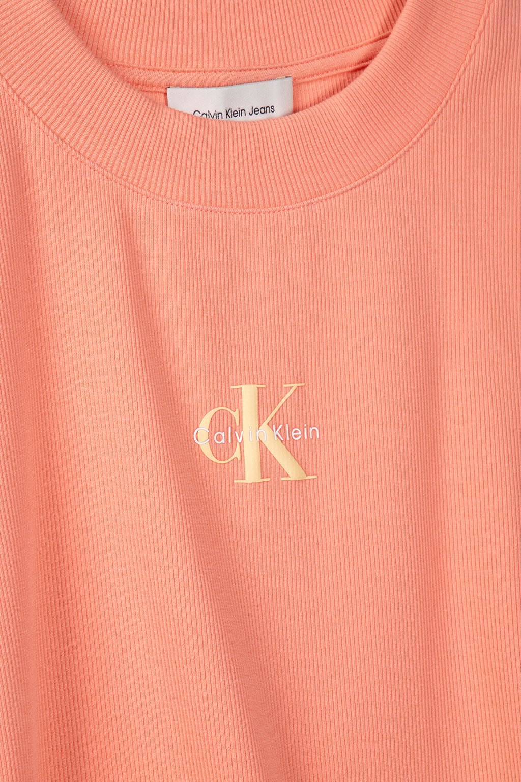 A-MONOGRAM BABY TEE SLIM FIT T-SHIRT POWDER ORANGE 4