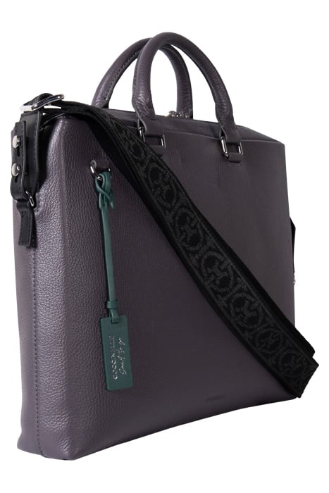 MEDIUM WORK LAPTOP BAG WITH PRINTED STRAP 4