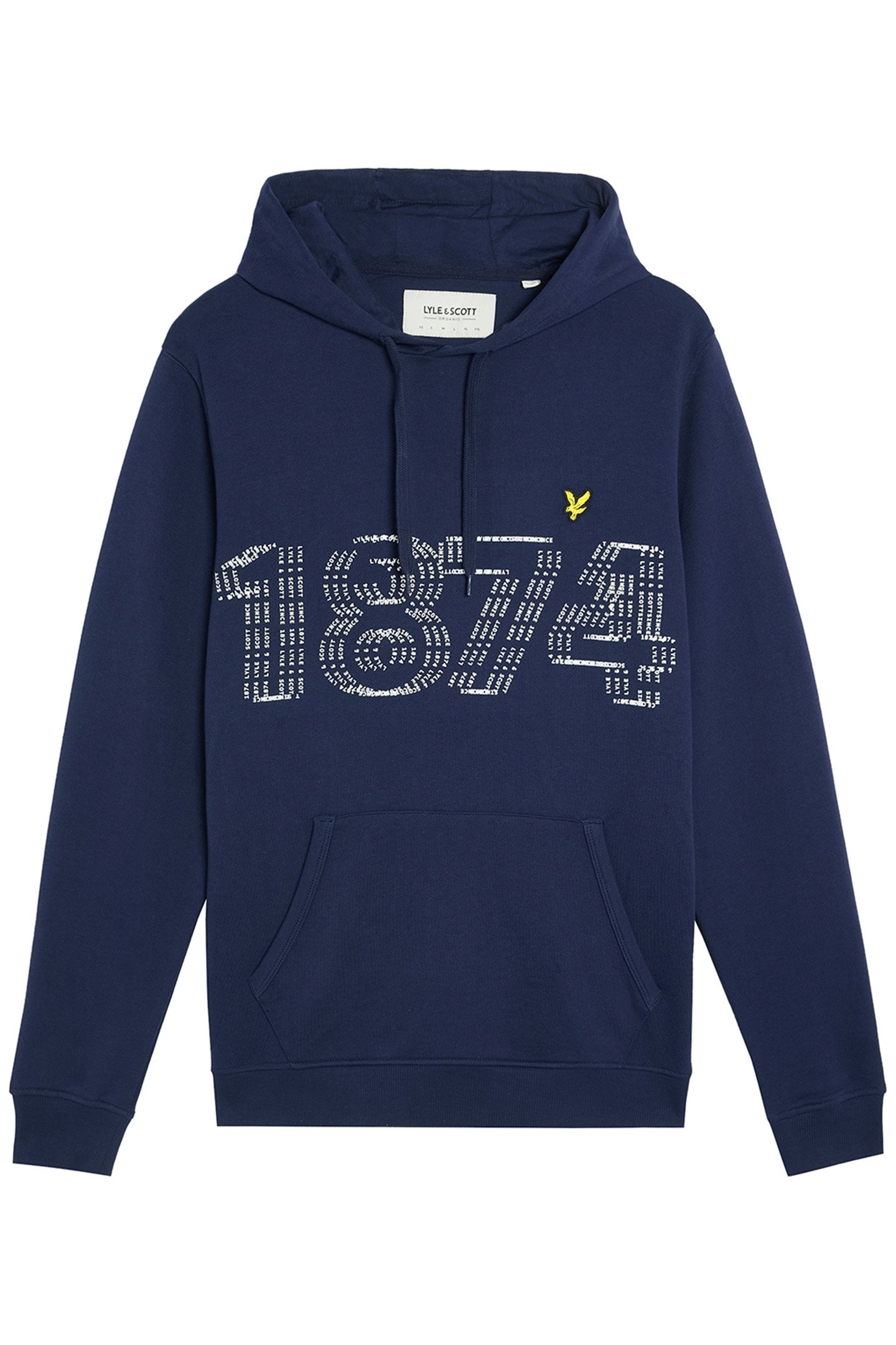 1874 LOGO PULLOVER HOODIE NAVY 4