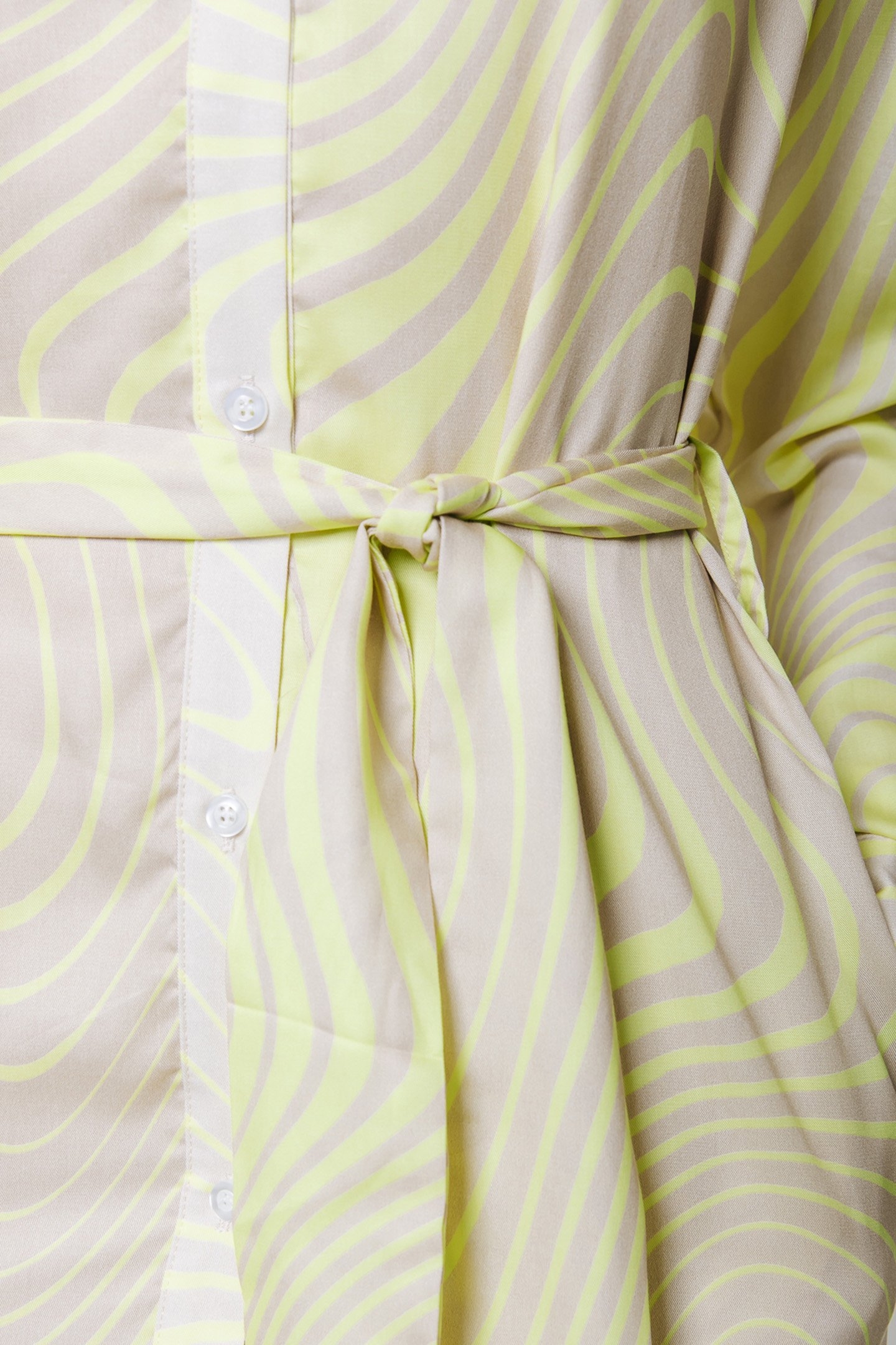 TORI LIQUID MINI SHIRT DRESS LIME 8