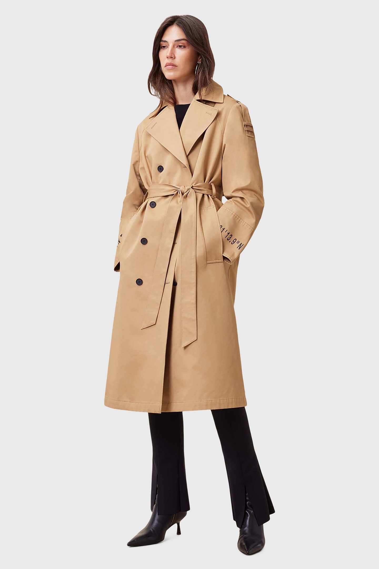 DEMMI TRENCH ICED COFFEE BROWN 1
