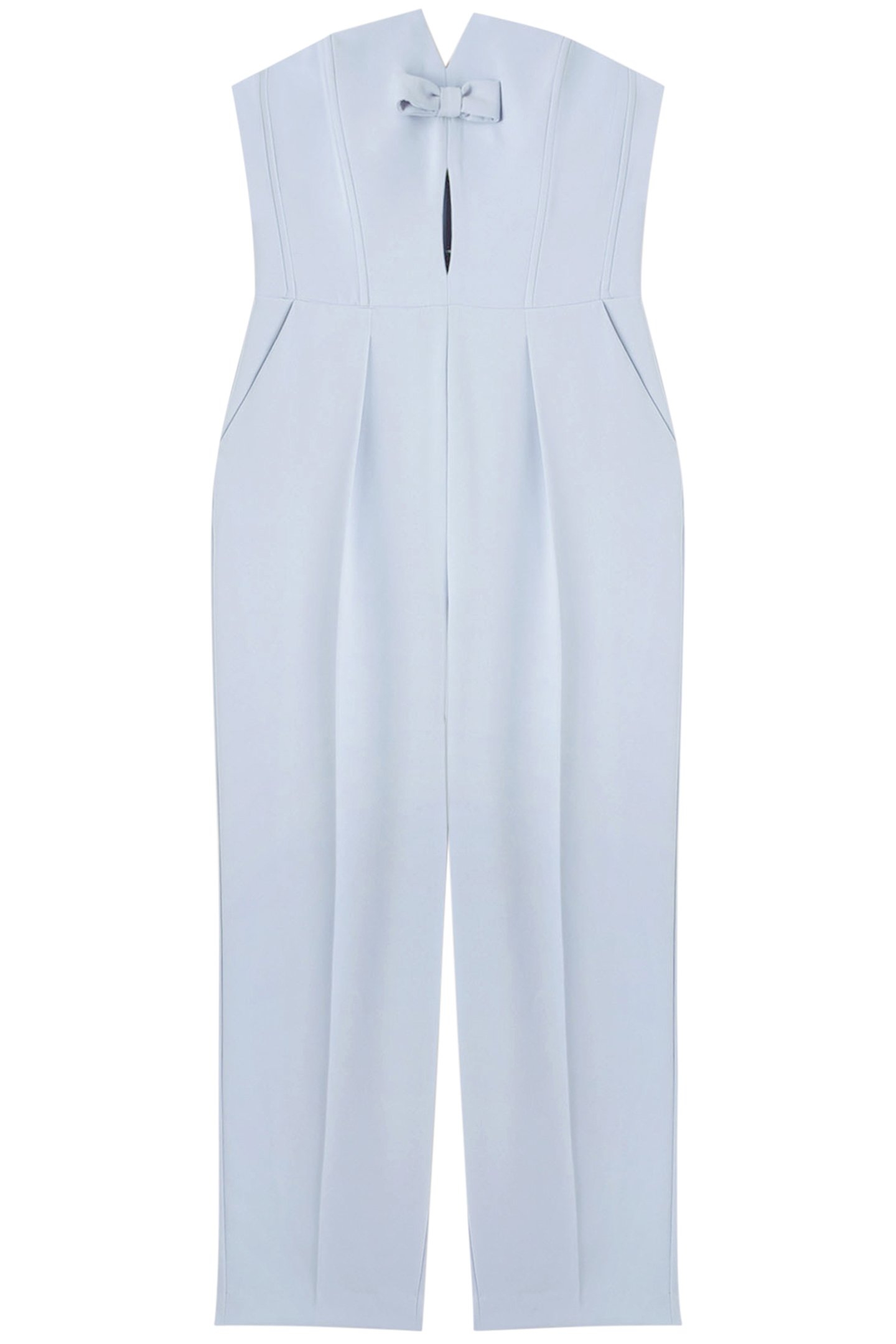 LONG BUSTIER JUMPSUIT WITH BOW LIGHT BLUE 3