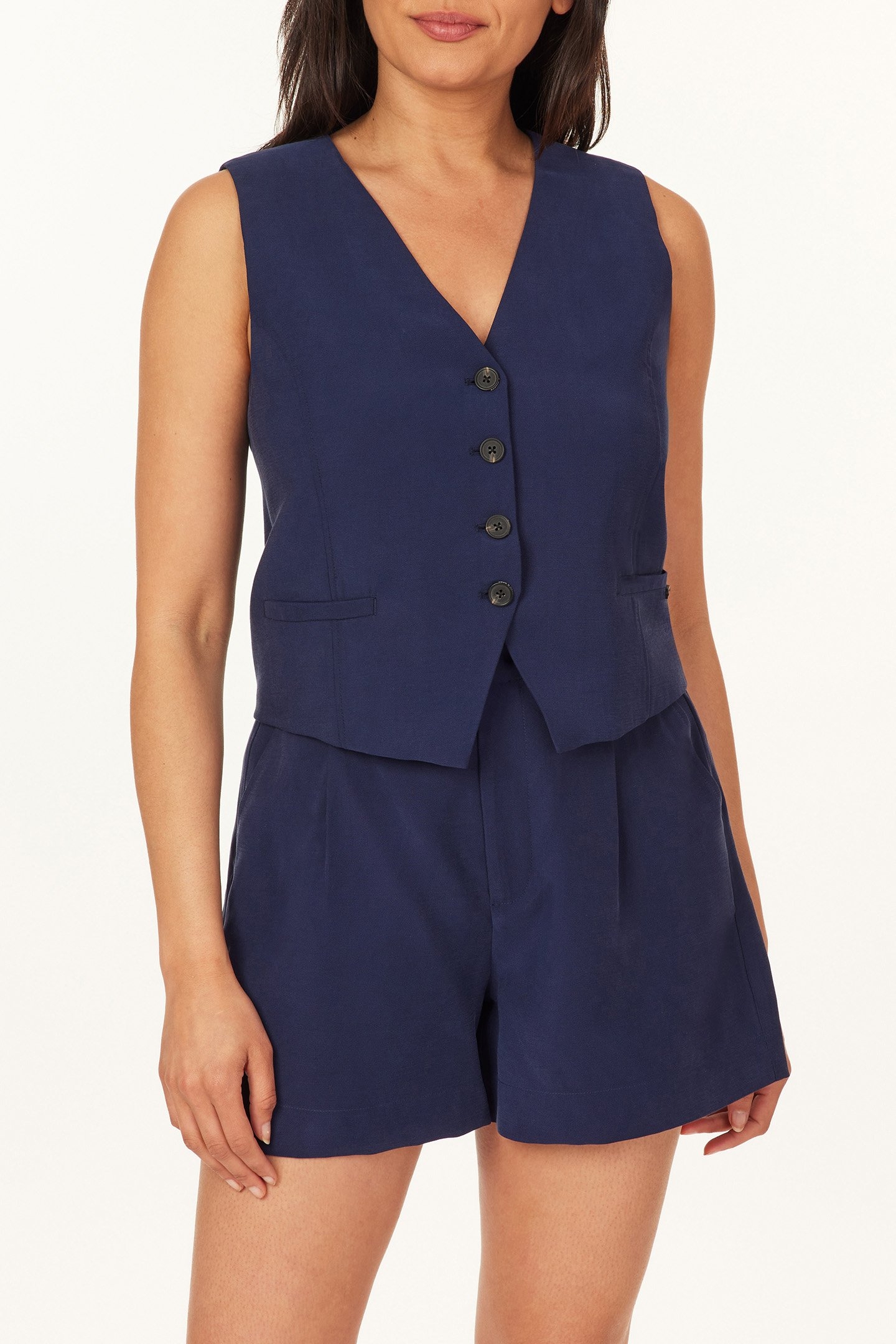 TWILL VEST MARITIME BLUE 1