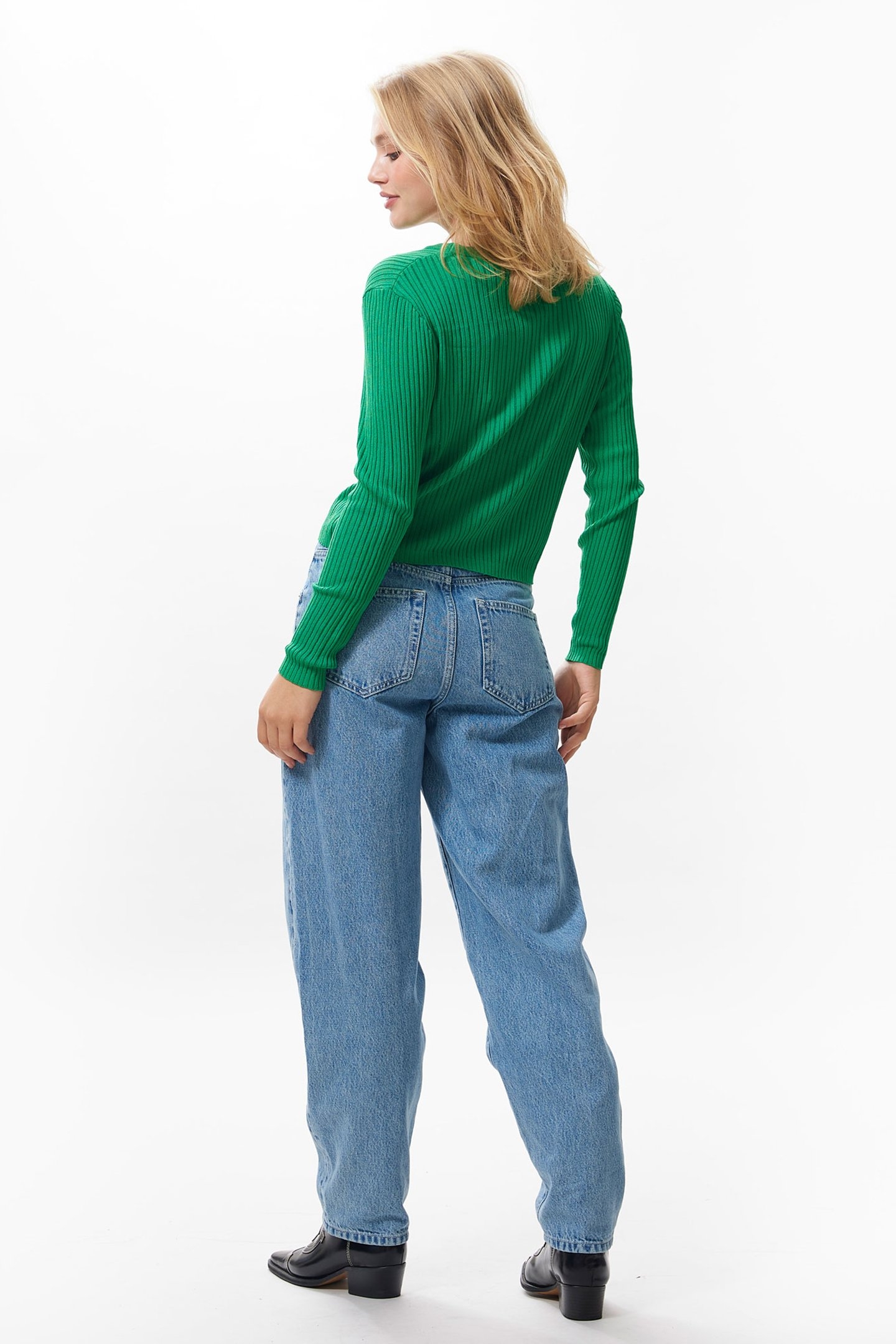 FINE RIBBED KNIT VERDANT GREEN 3