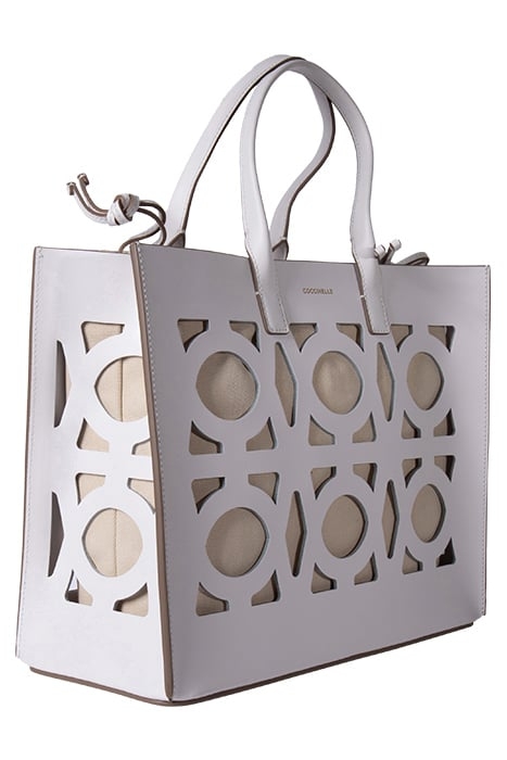 TOTE BAG IN CUT OUT LEATHER PRINT 4