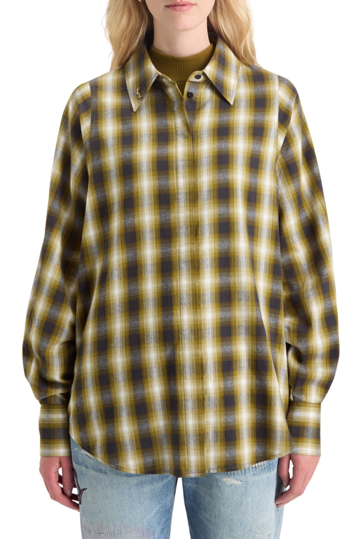 FLANNEL SHIRT OLIVE CHECK 1