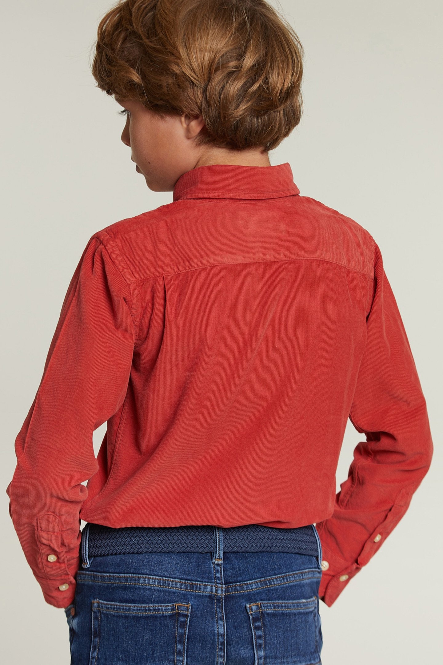 CUSTOM FIT CORDUROY SHIRT WITH POCKET BLUSH 2