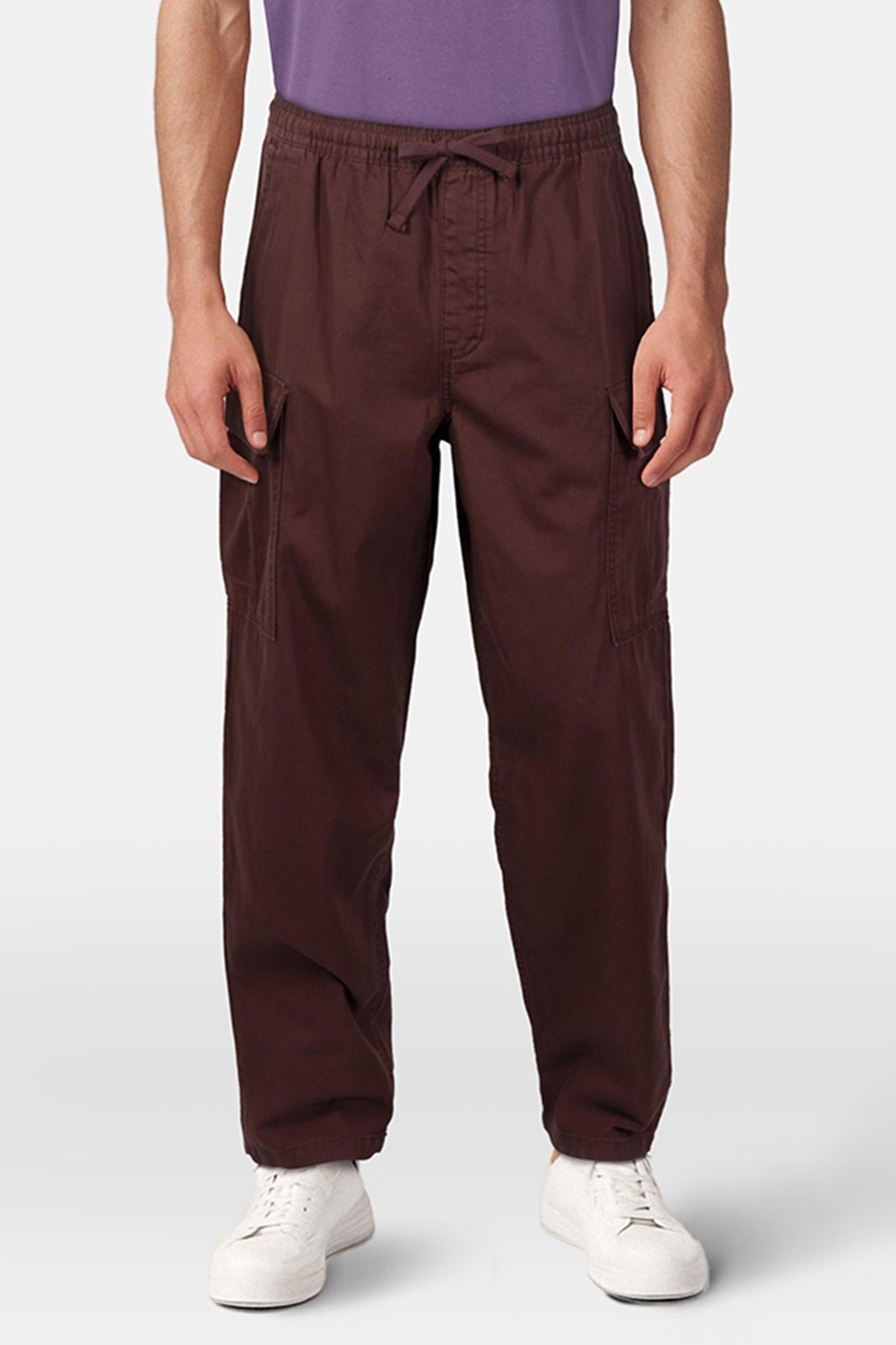 RANGE CARGO BAGGY TAPERED ELASTIC PANT BITTER CHOCOLATE 1