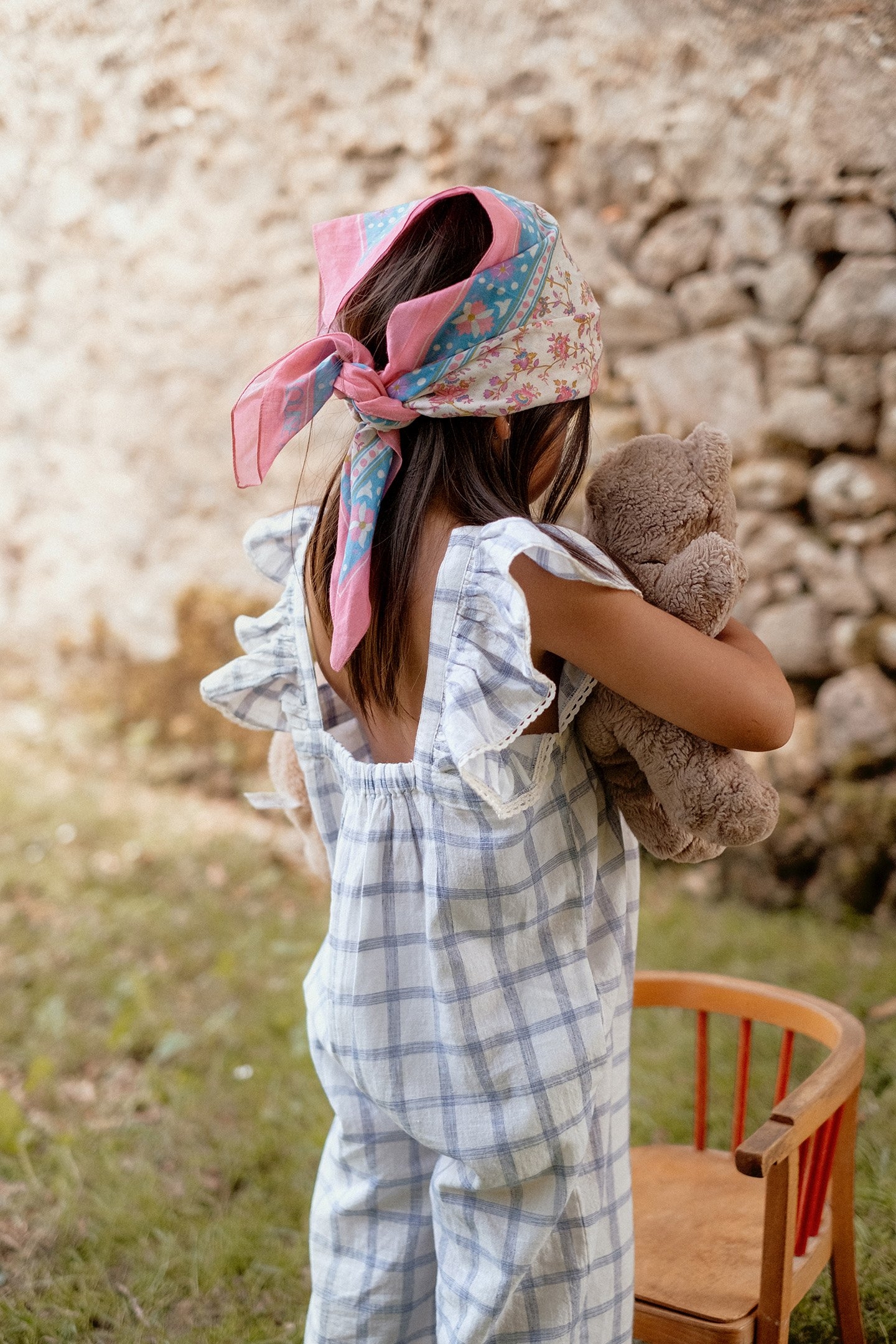 OVERALLS IRINA BLUE RIVER CHECKS 7