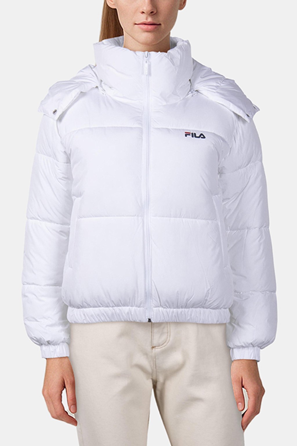 BUCHEN CROPPED PUFFER JACKET BRIGHT WHITE 1