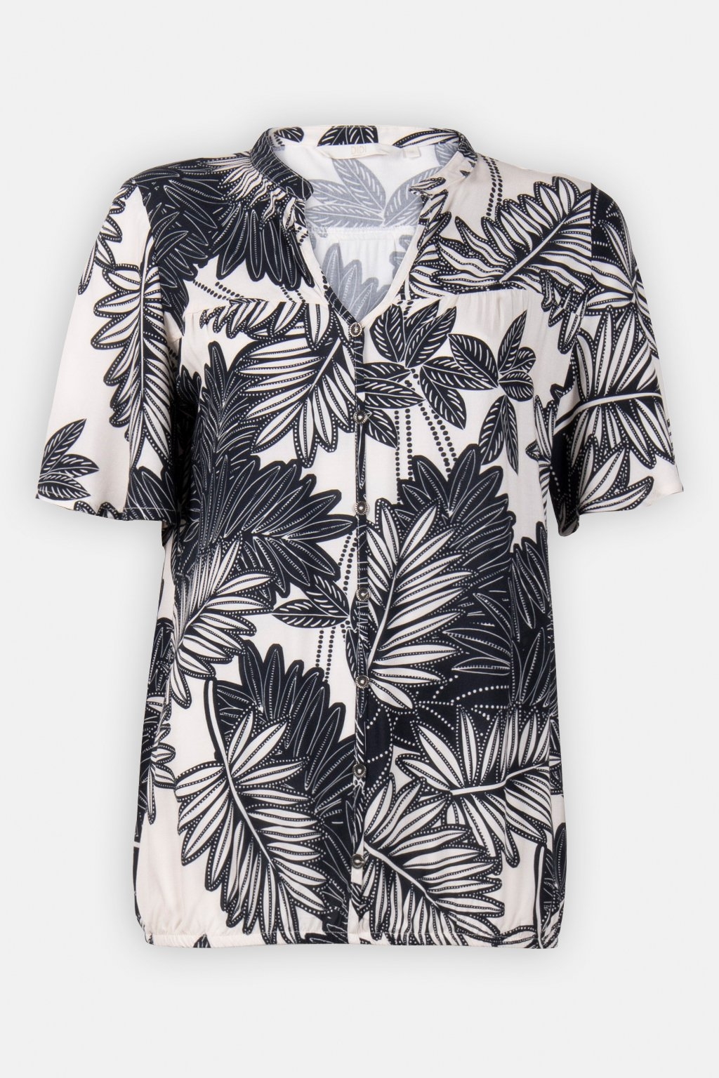 SHORT SLEEVE BLOUSE CARRY OFFWHITE WITH FLORET PRINT 3