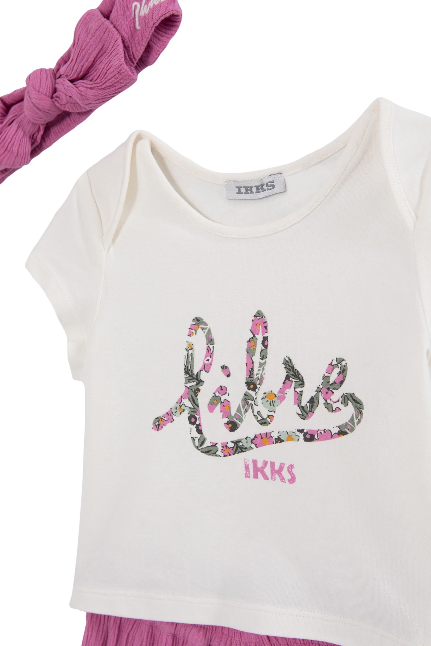 BABY GIRLS’ T-SHIRT, SHORTS AND HEADBAND OUTFIT 6