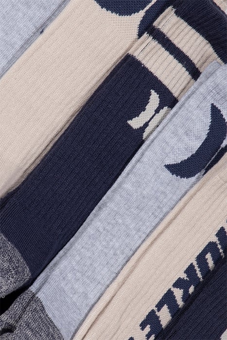 6PK MENS 1/2 TERRY CREW LIGHT BEIGE 2