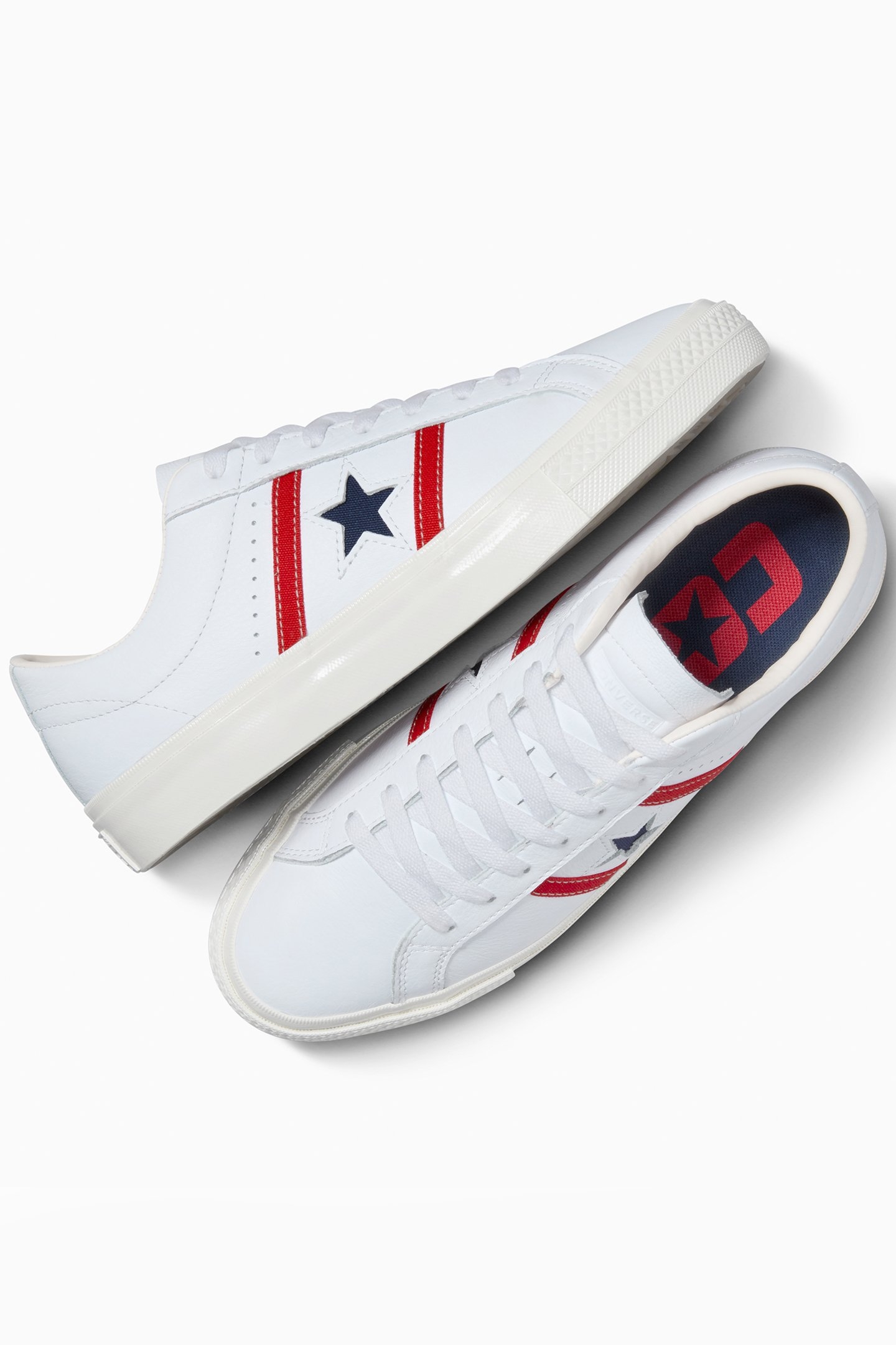 CONS ONE STAR ACADEMY PRO LEATHER WHITE/RED/BLUE 4