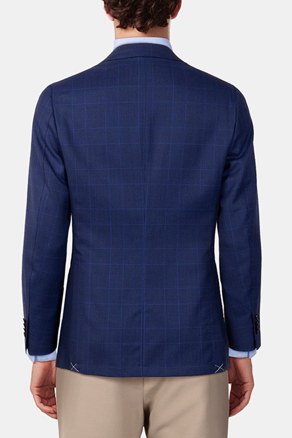 BLUE CHECKED TAILORED FIT HAVANA BLAZER 2