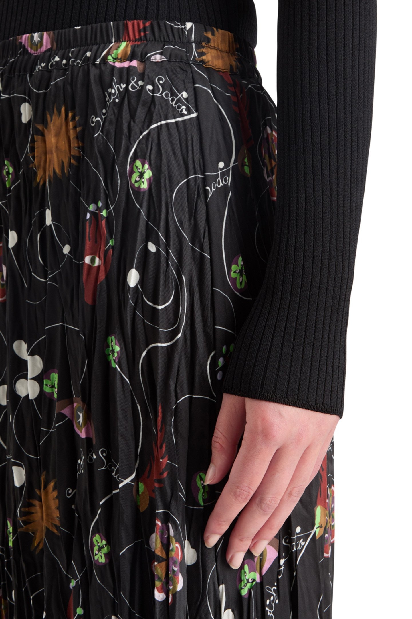 PLEATED CRINKLE SKIRT FREE MIND 6