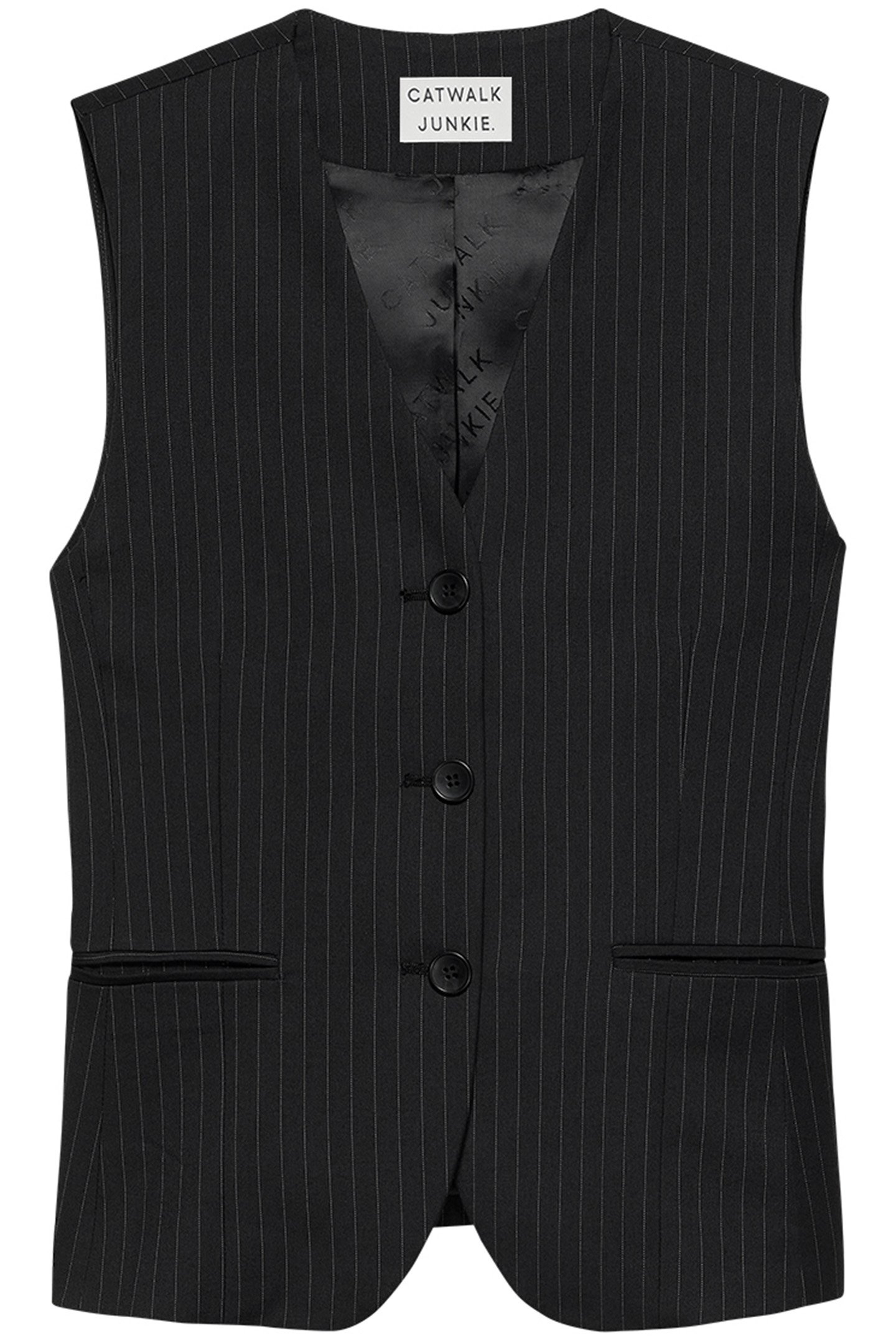 PINSTRIPE JACKET BLACK 1