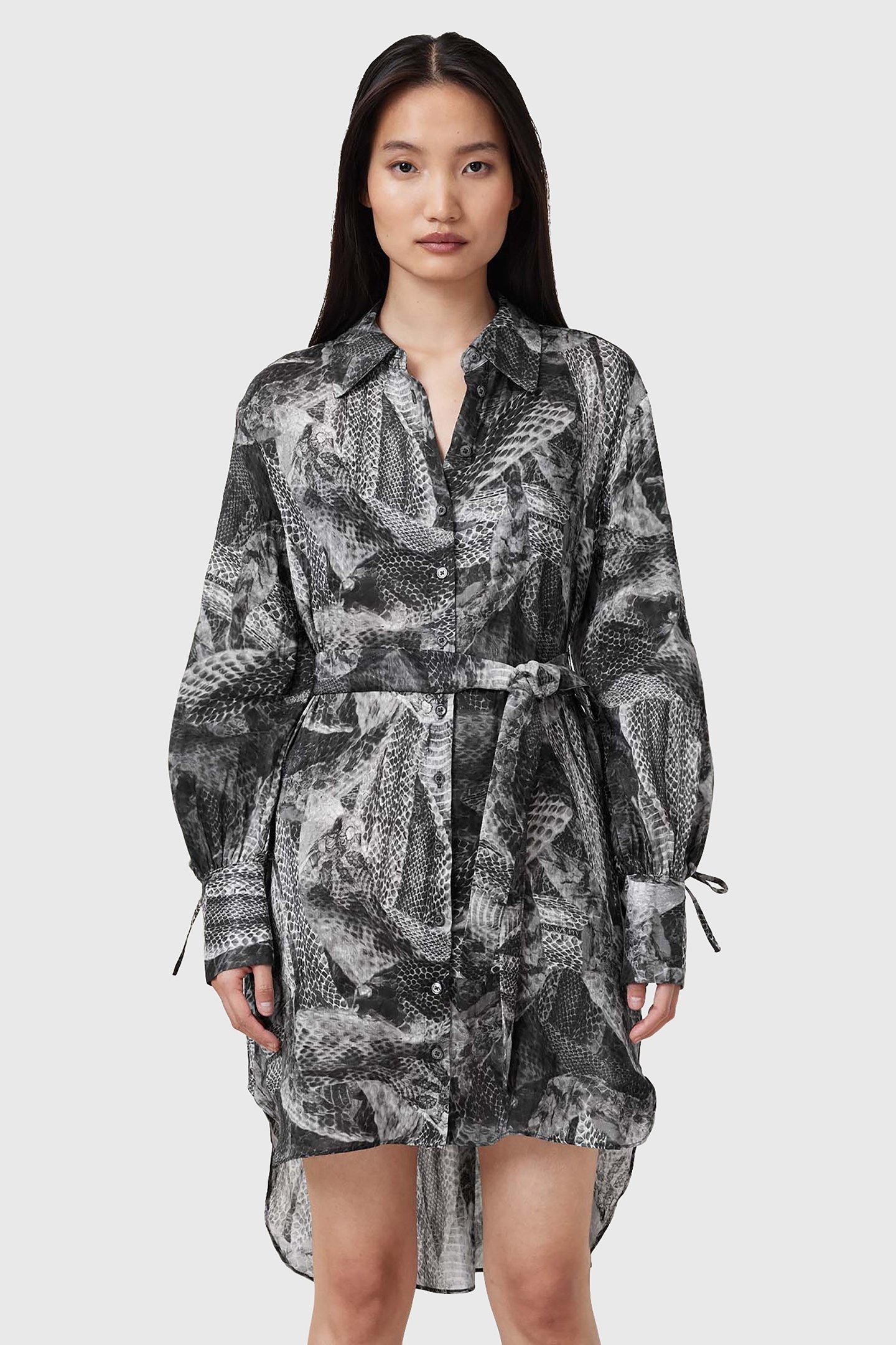 LEYLA DRESS EVOLVE SLATE GREY 1