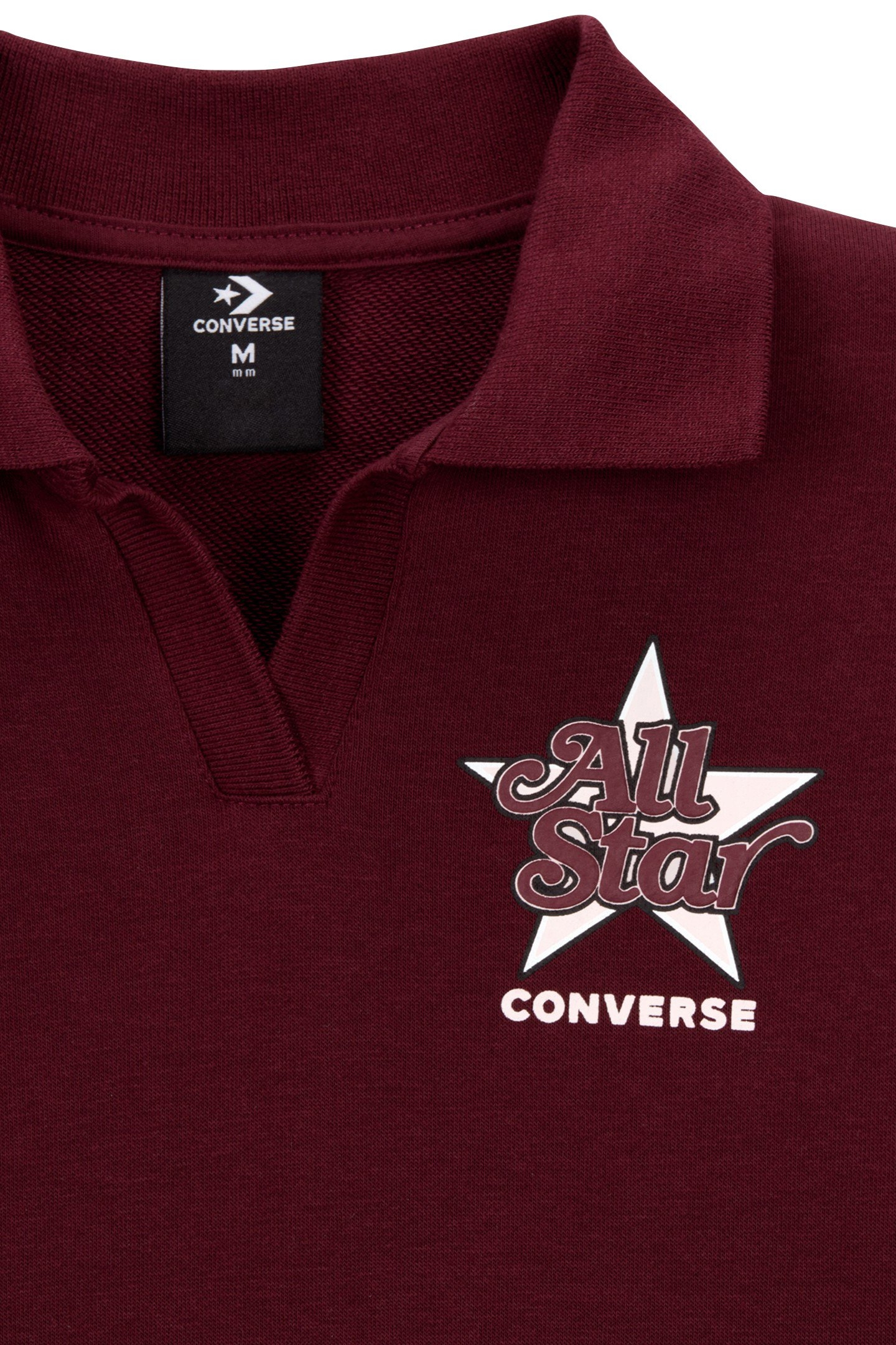 LONG SLEEVE POLO DRESS DEEP BORDEAUX 3