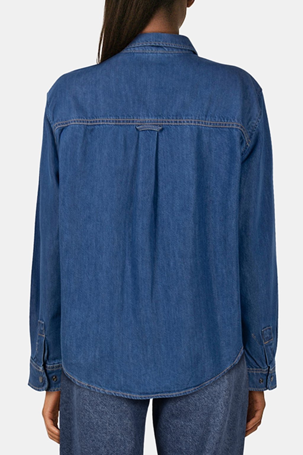 DENIM ESSENTIAL SHIRT BLUE INDIGO 2