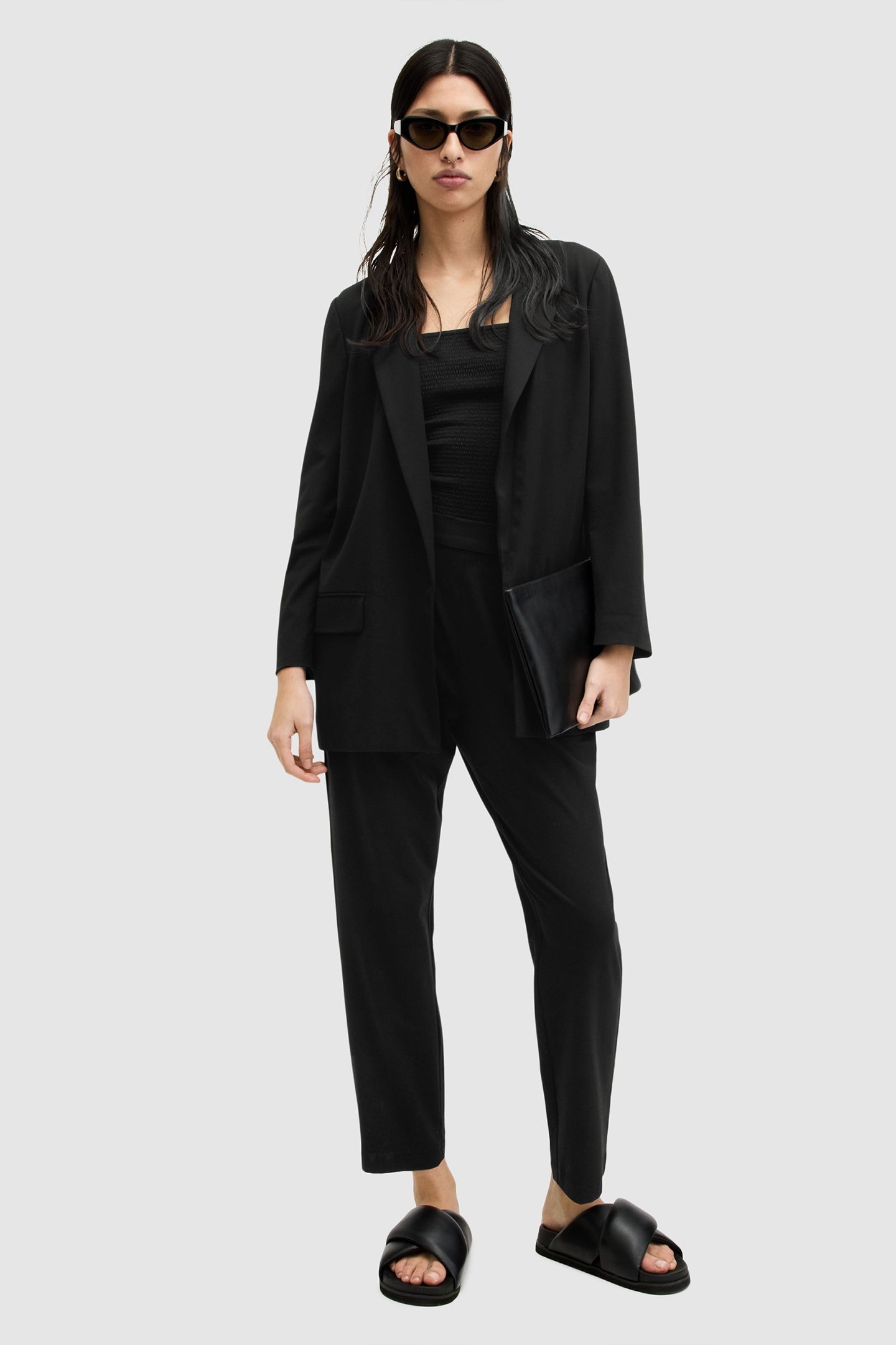ALEIDA JERSEY BLAZER BLACK 5