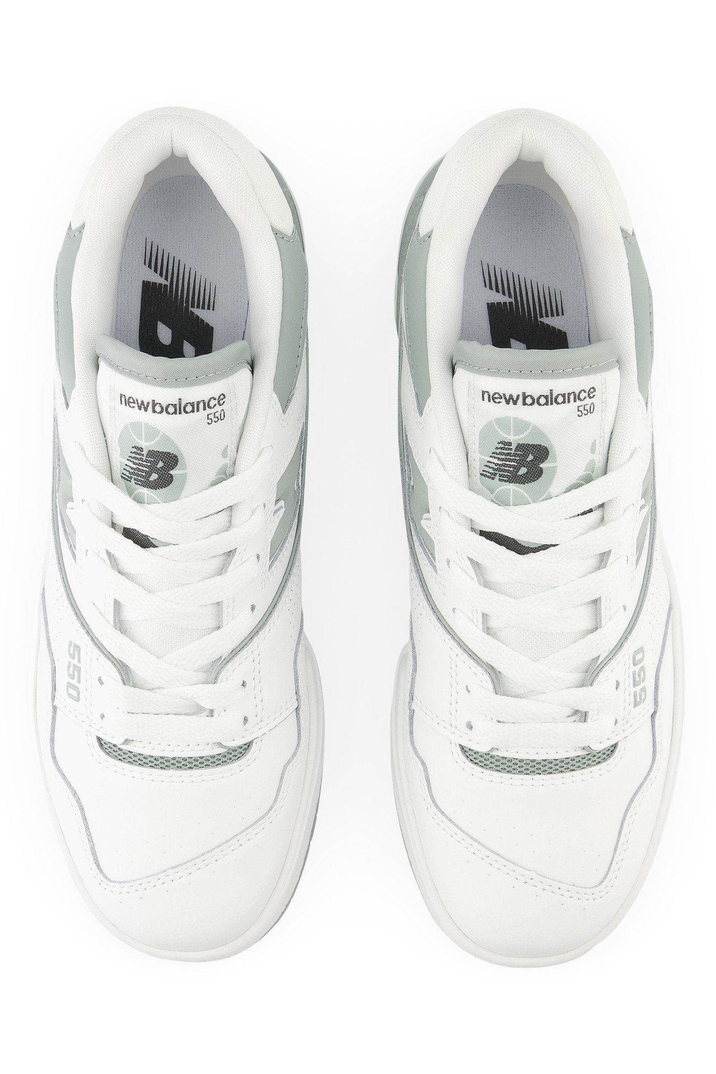BBW550BG SNEAKERS IN WHITE & GREY 3