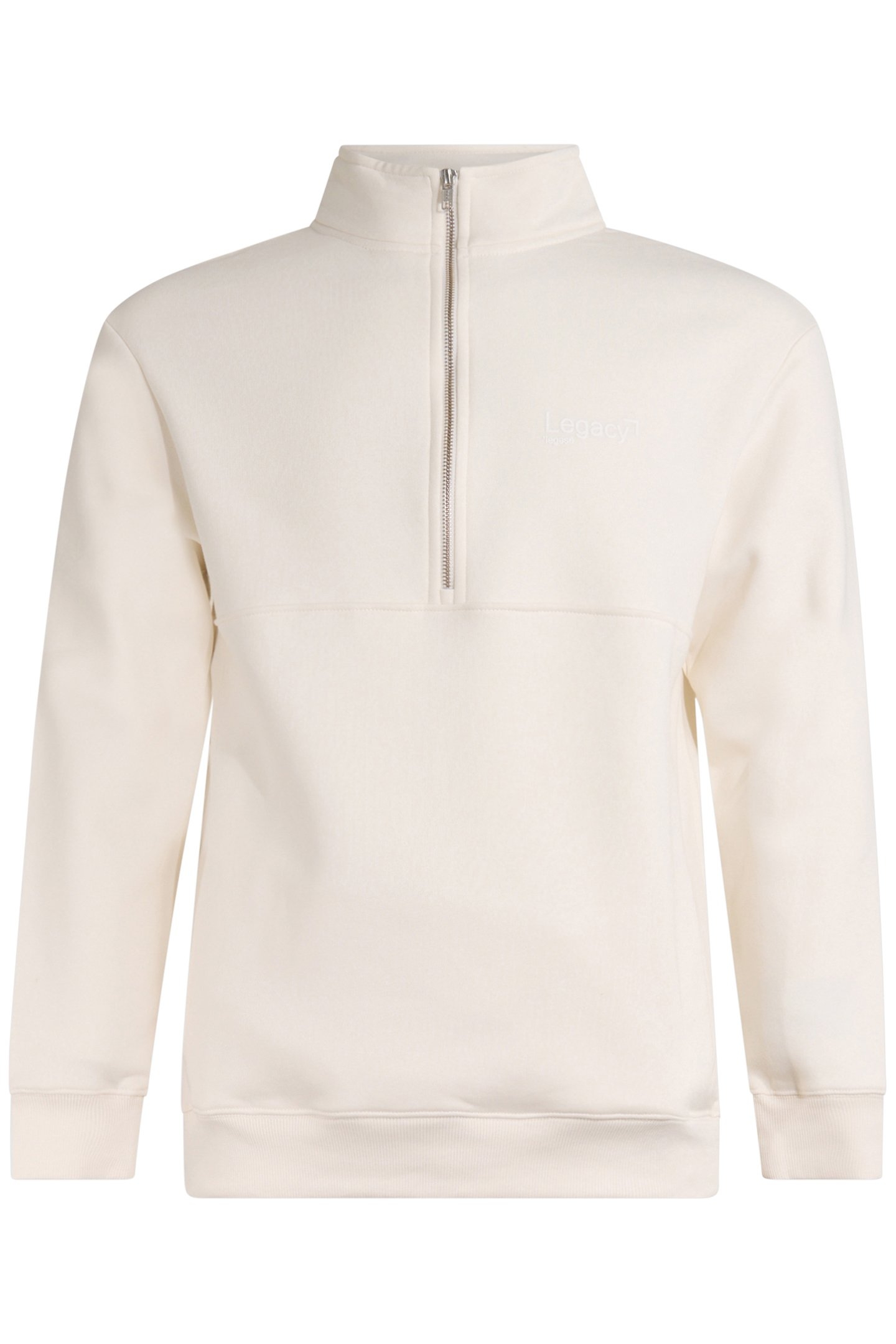 MM-SBHALF ZIP SWEATER OFFWHITE 4