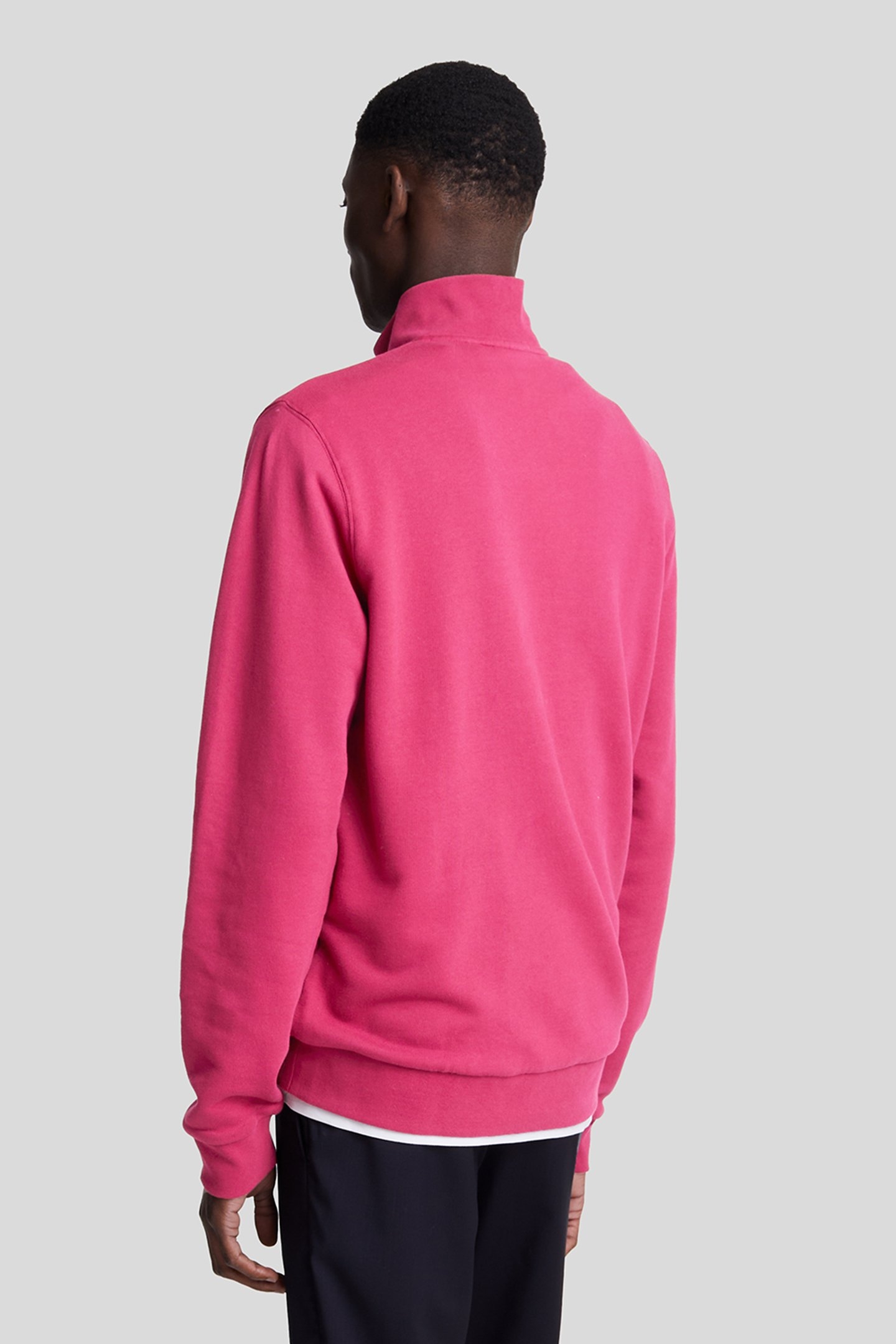 LOOPBACK QUARTER ZIP SWEAT RICH BURGUNDY 2