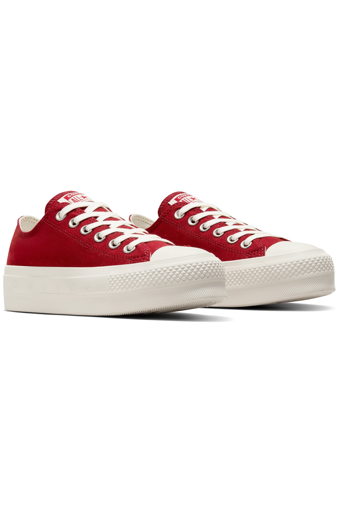 CHUCK TAYLOR ALL STAR LIFT PLATFORM HEARTS PARK RED/VINTAGE 2