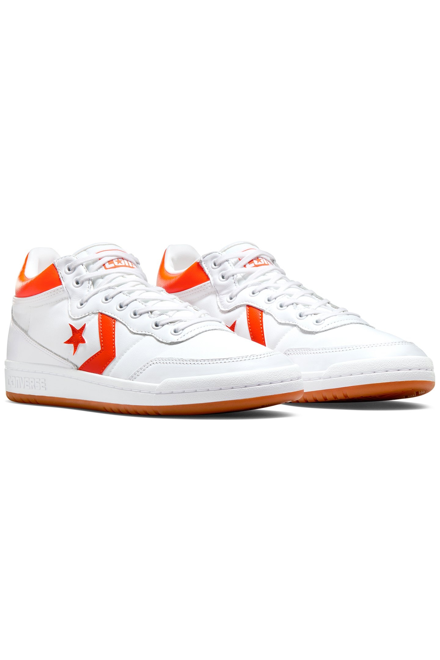 CONS FASTBREAK PRO LEATHER & NYLON WHITE/ORANGE/WHITE 2