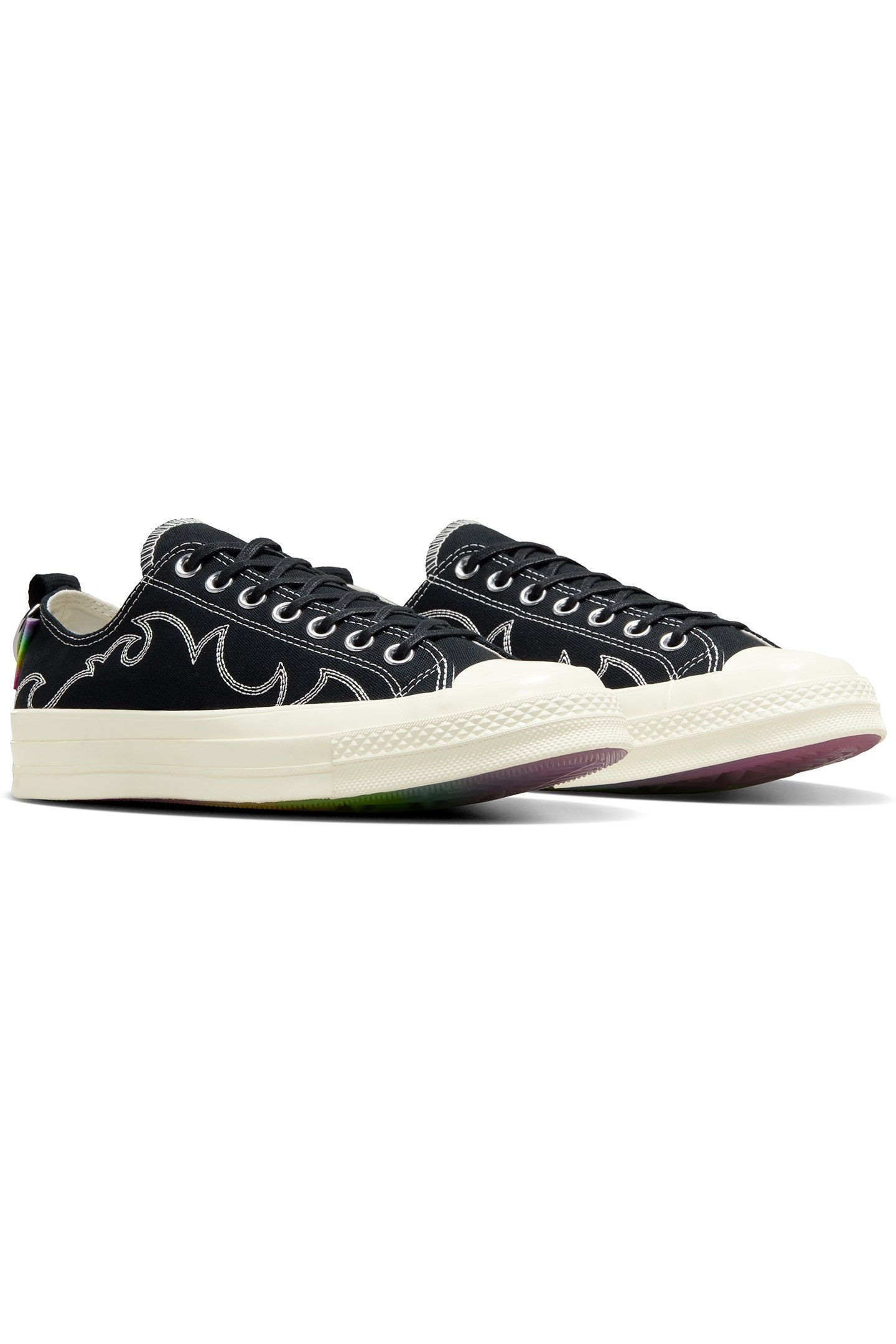 CHUCK 70 PRIDE BLACK/EGRET/CHAOS FUSCHIA 2