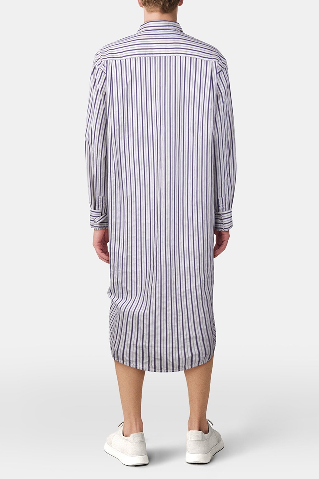 UNISEX POPLIN, NIGHT SHIRT LIDO STRIPES 3